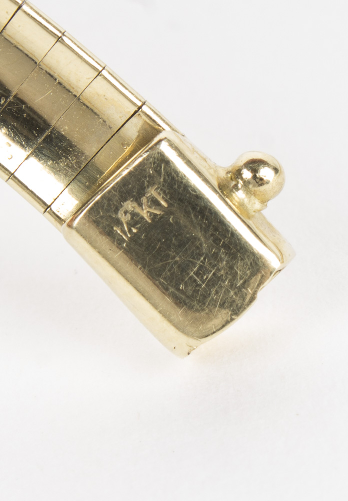 14K Yellow Gold Omega Link Necklace