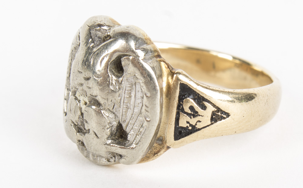 10K Yellow Gold 32 Degree Masonic Ring