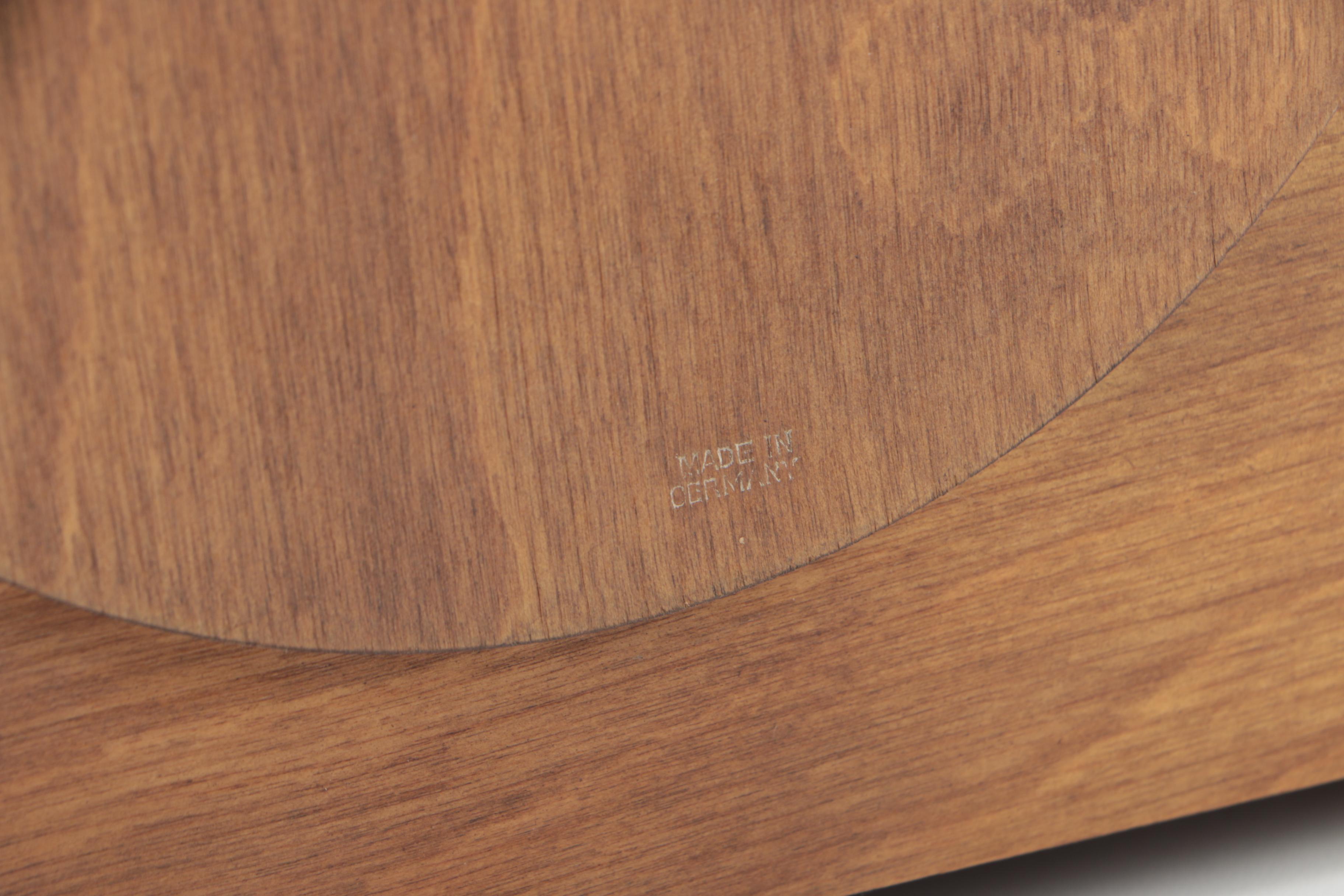 Vintage Linden Tambour Mantel Clock by Cuckoo Clock Mfg. Co.