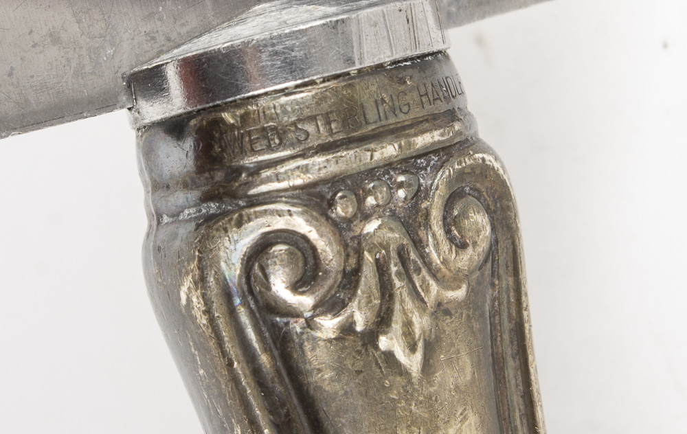 Web Silver Co. Sterling Handled Cake Knife with Stainless Steel Blade