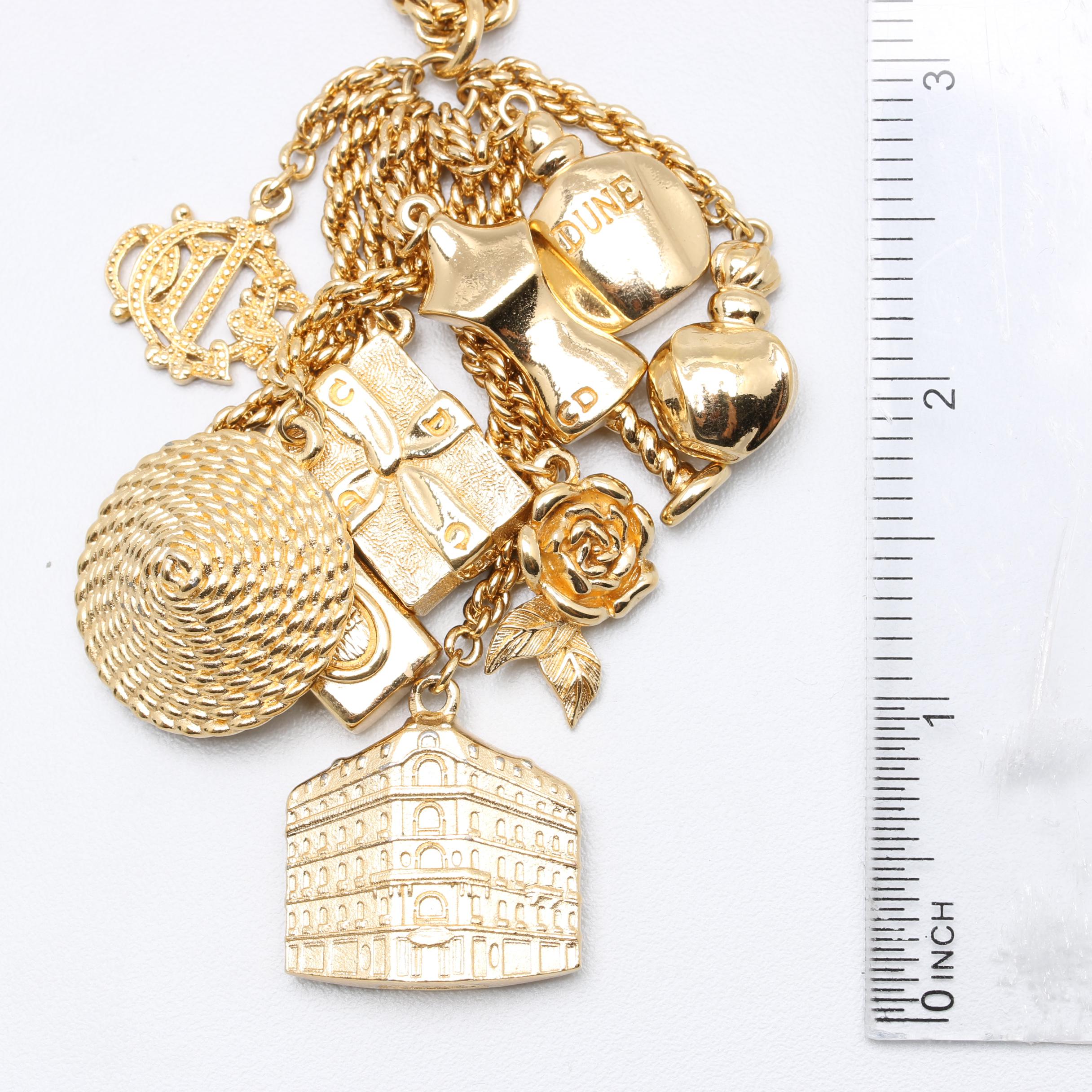 Vintage Christian Dior Costume Imitation Pearl and Imitation Lapis Lazuli Jewery