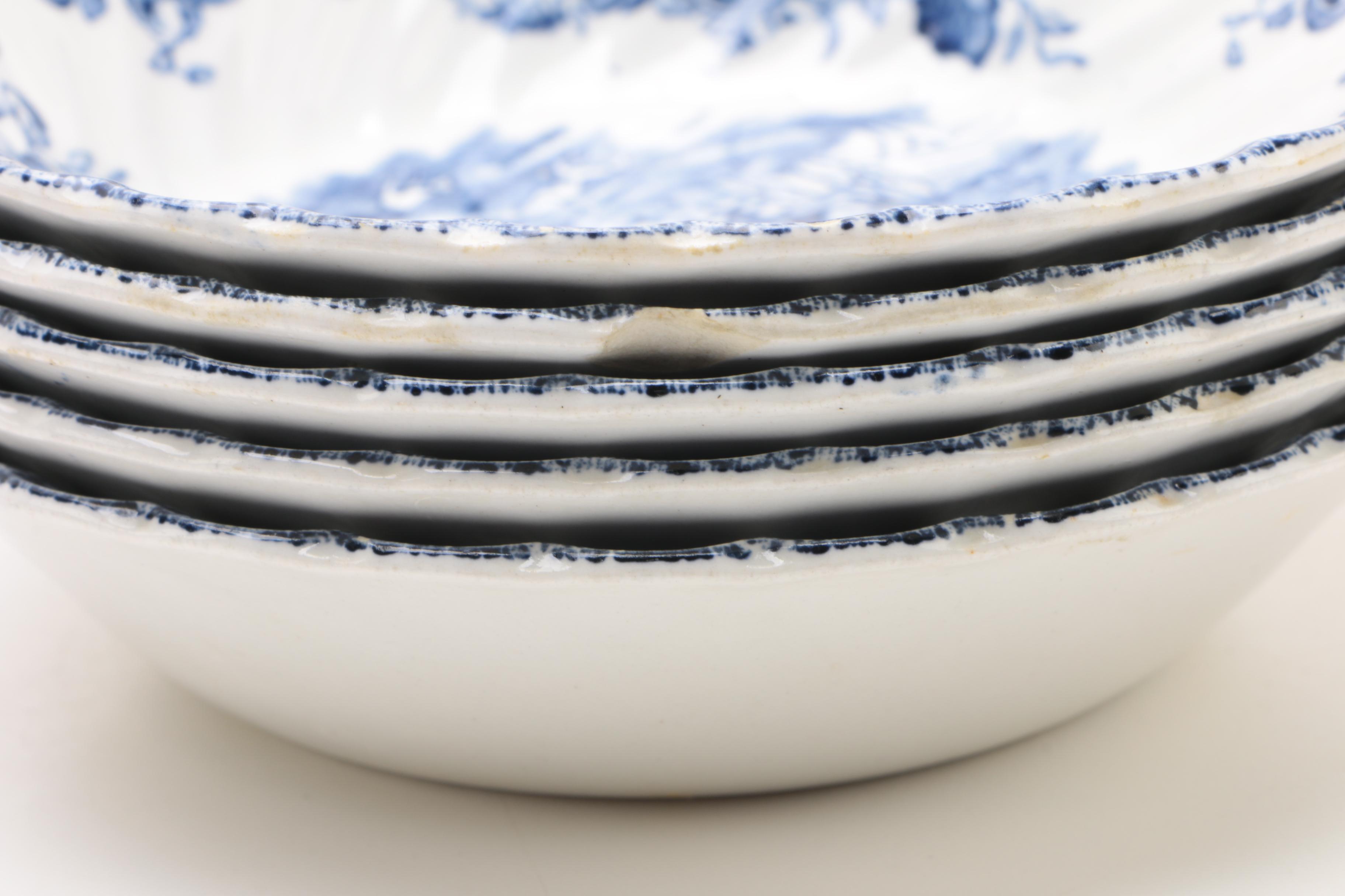 Johnson Brothers "Coaching Scenes Blue" Ironstone Dinnerware