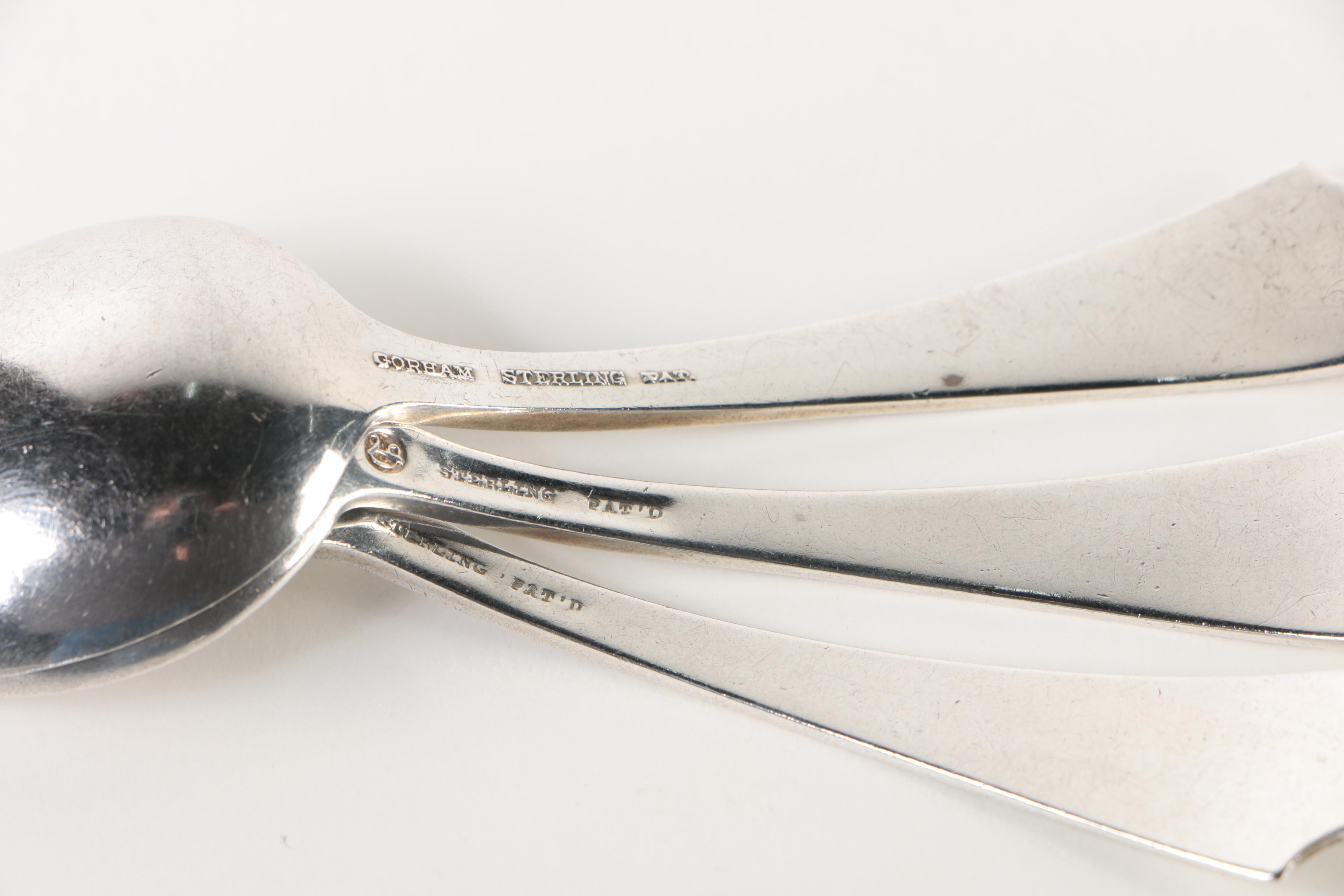 1824 Peter Aitken I Glasgow Sterling Master Salt Spoons with Baby Flatware