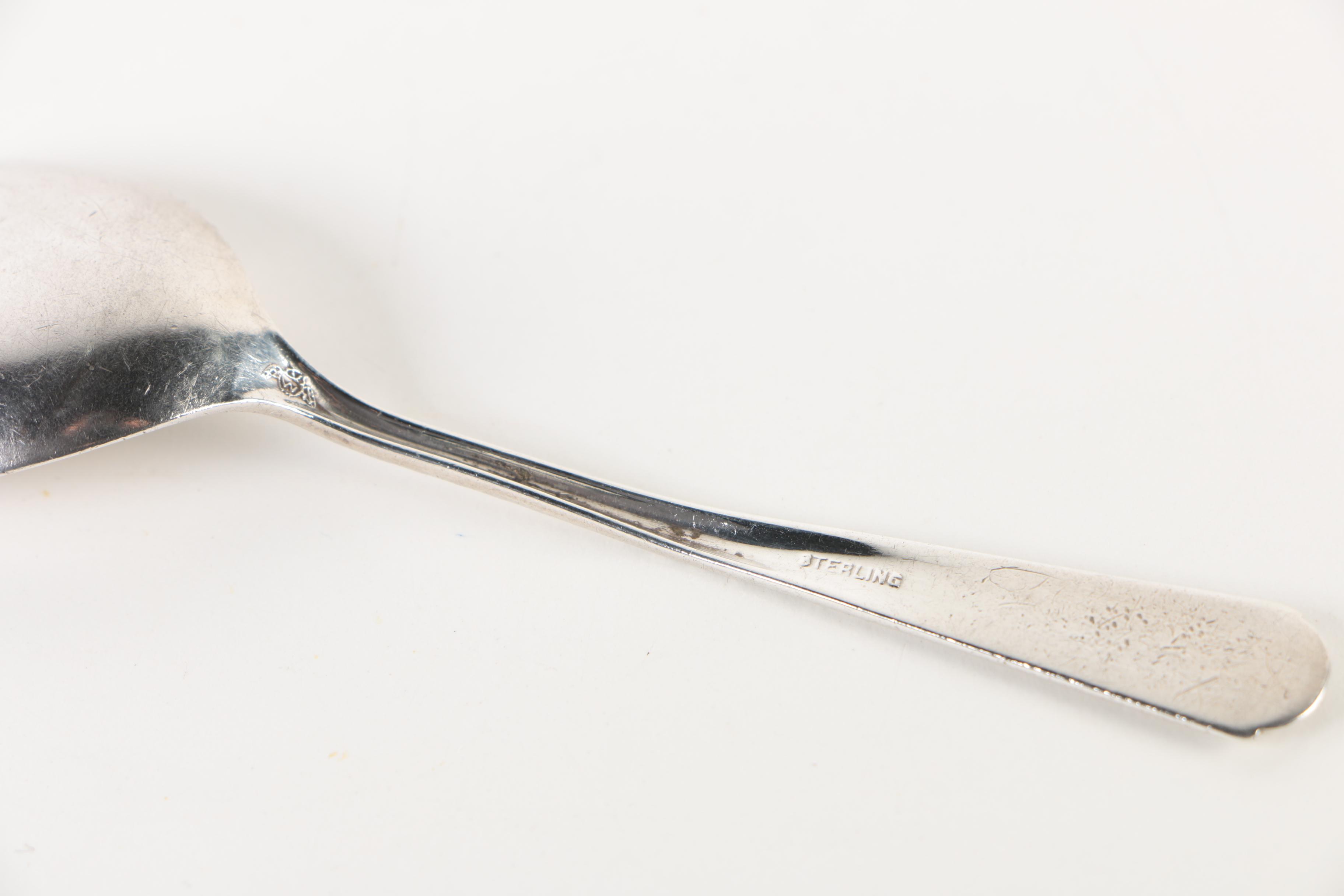 1824 Peter Aitken I Glasgow Sterling Master Salt Spoons with Baby Flatware