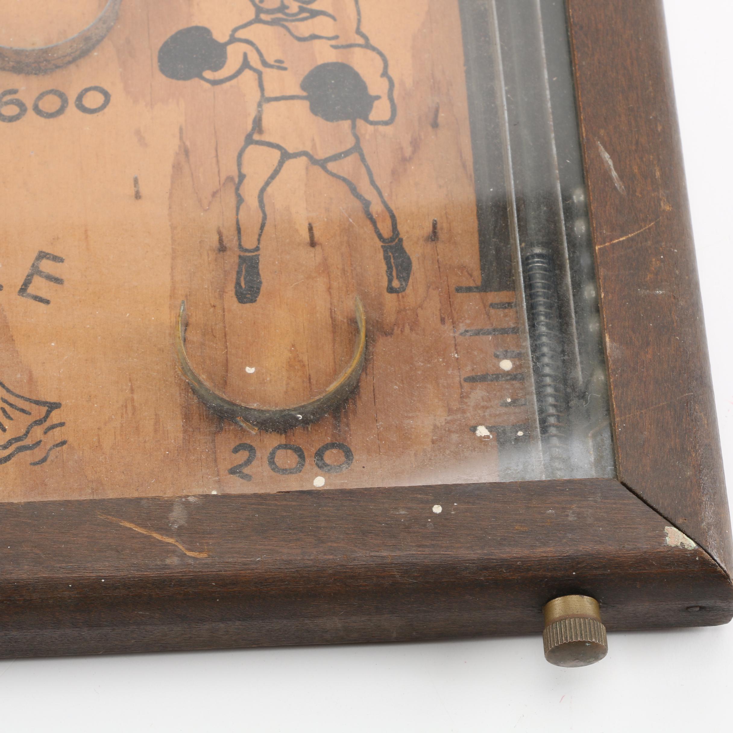 1930s "Clown-N-Up" Mechanical Pinball Bagatelle Game