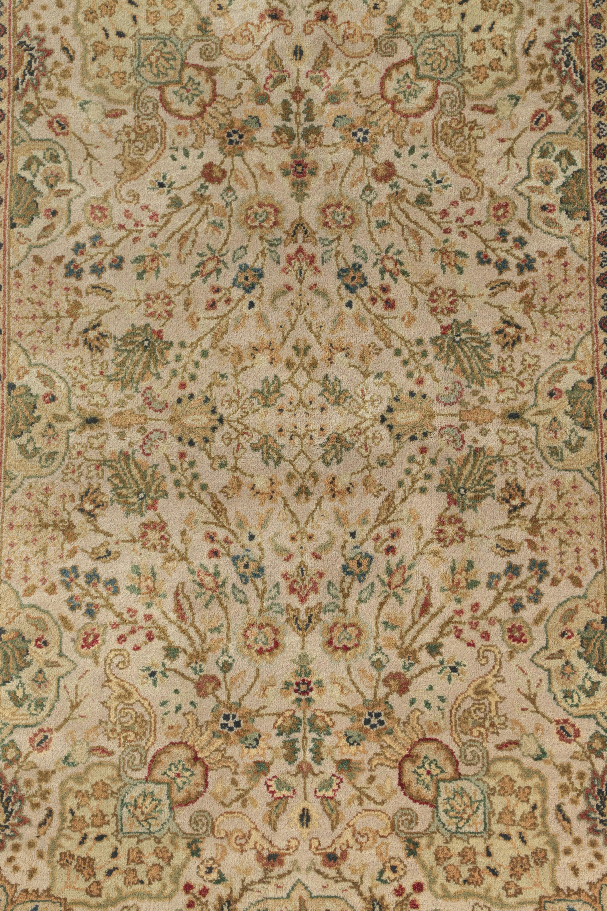Hand-Knotted Indo-Persian Area Rug