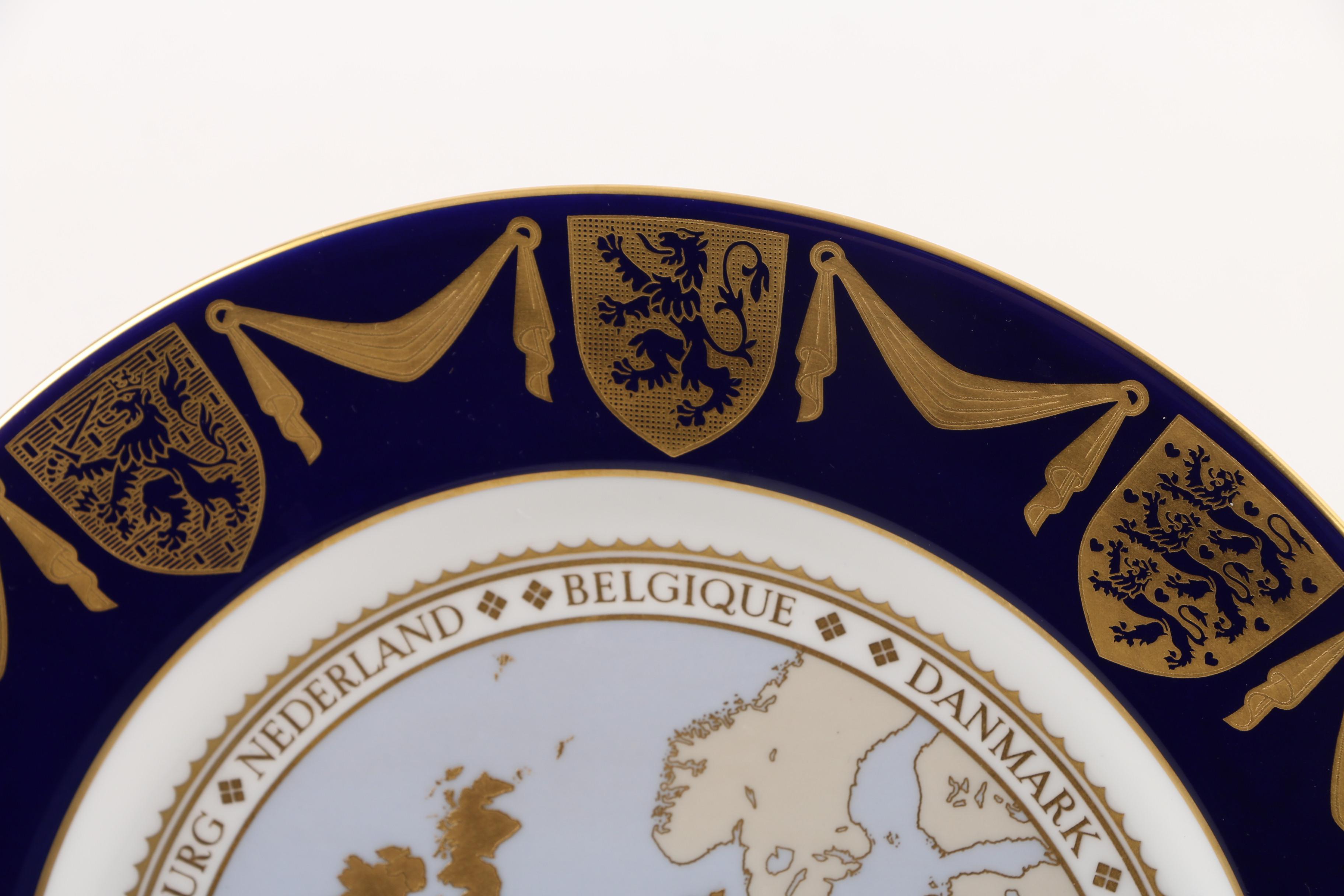 1973 Spode European Union Commemorative Bone China Plate