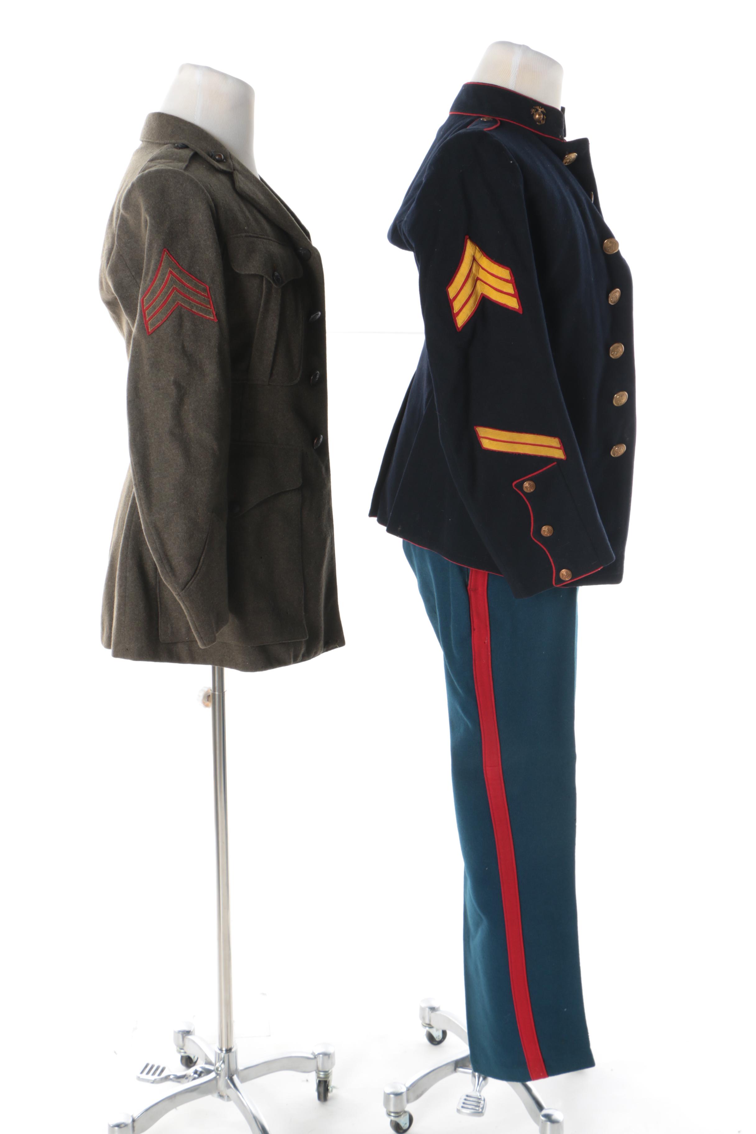 Circa 1920s U.S. Marine Corps Uniforms