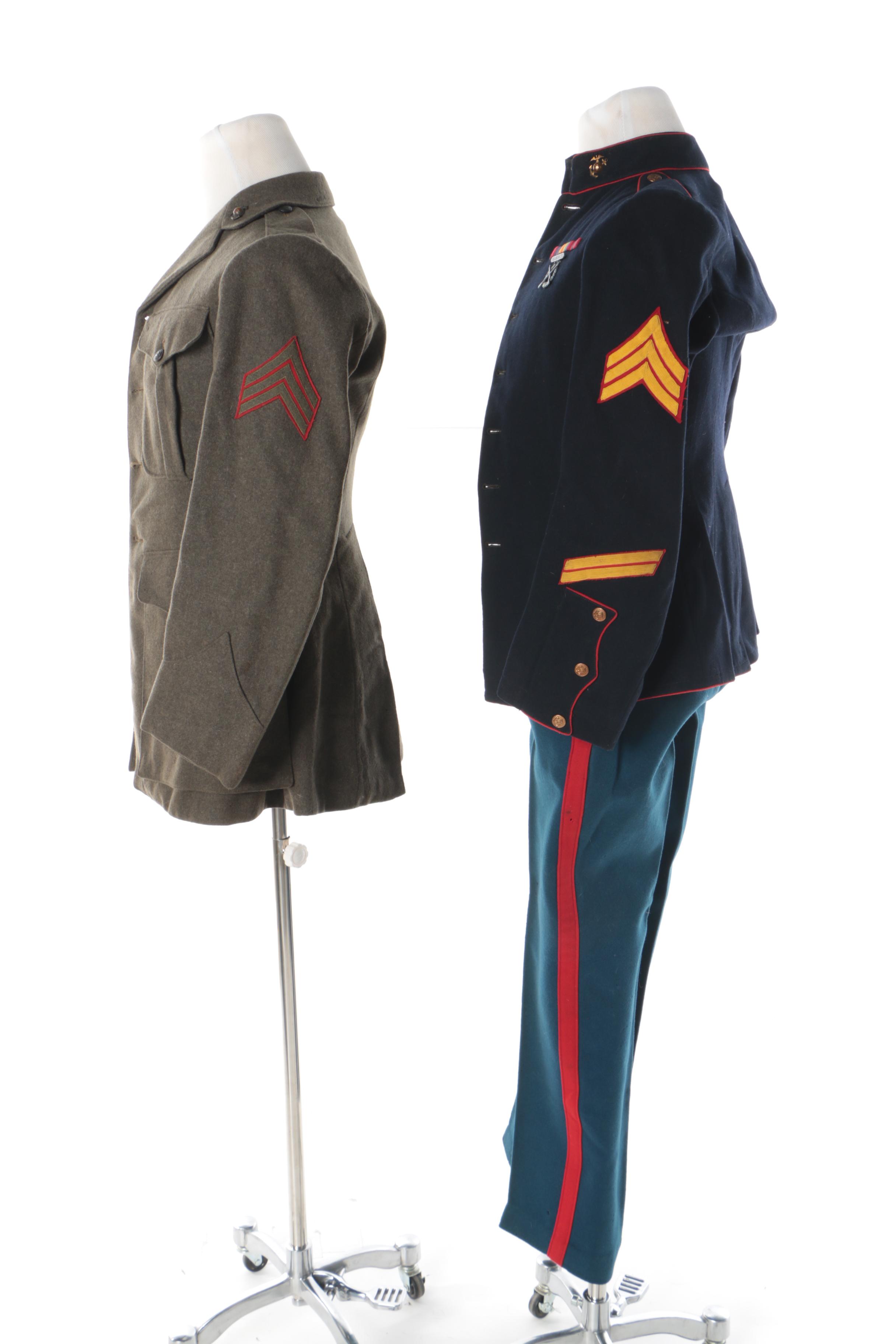 Circa 1920s U.S. Marine Corps Uniforms