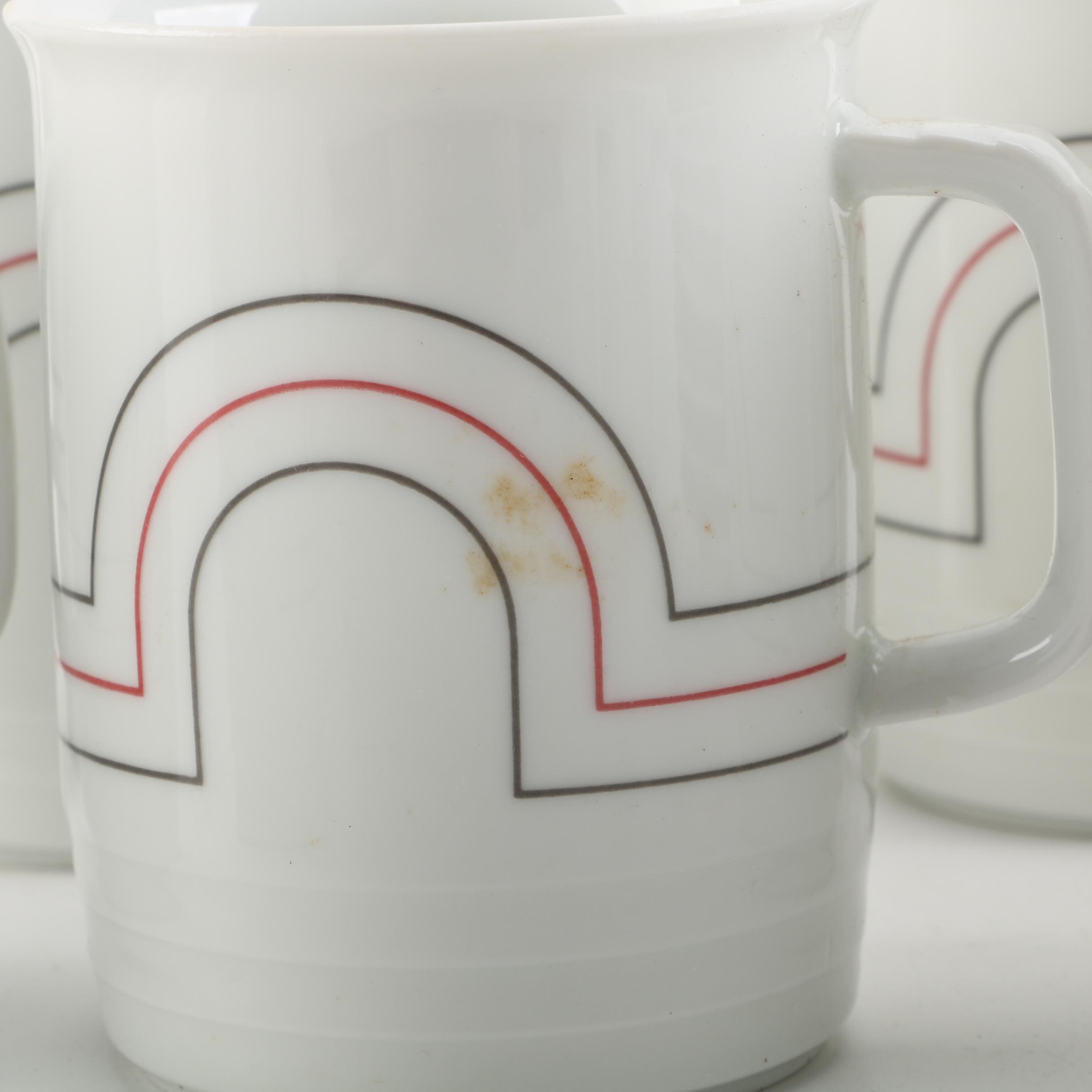 Vintage Thomas Germany Porcelain Teacups and Saucers