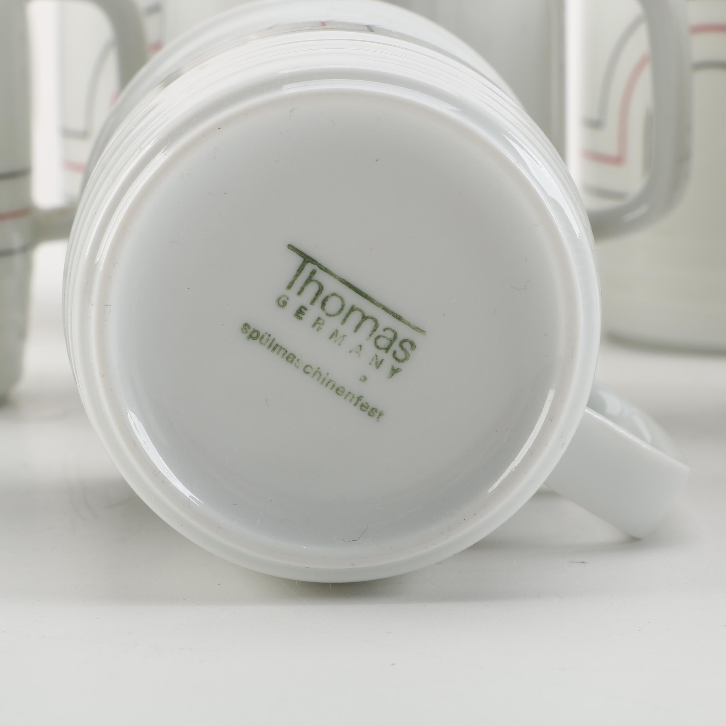 Vintage Thomas Germany Porcelain Teacups and Saucers