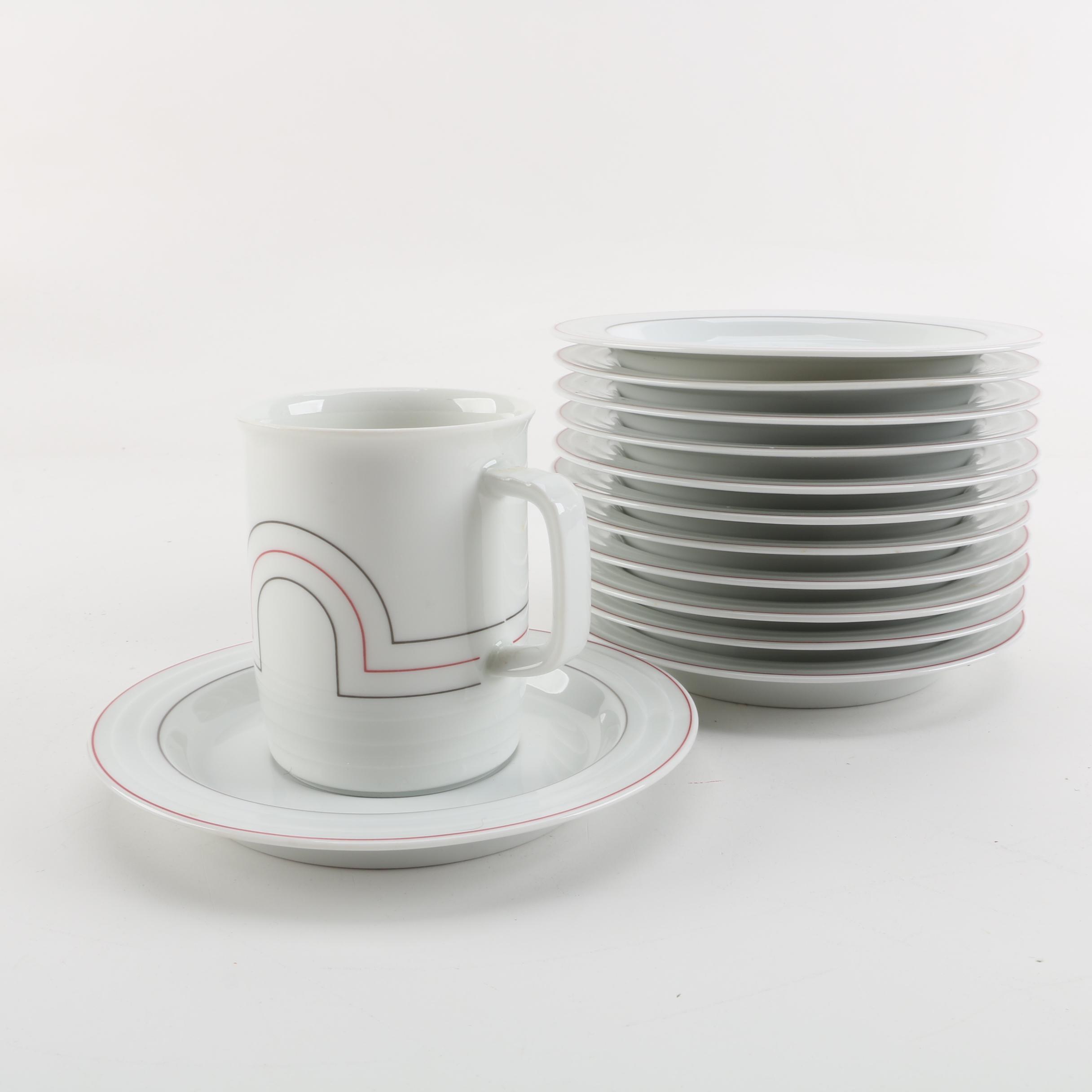 Vintage Thomas Germany Porcelain Teacups and Saucers