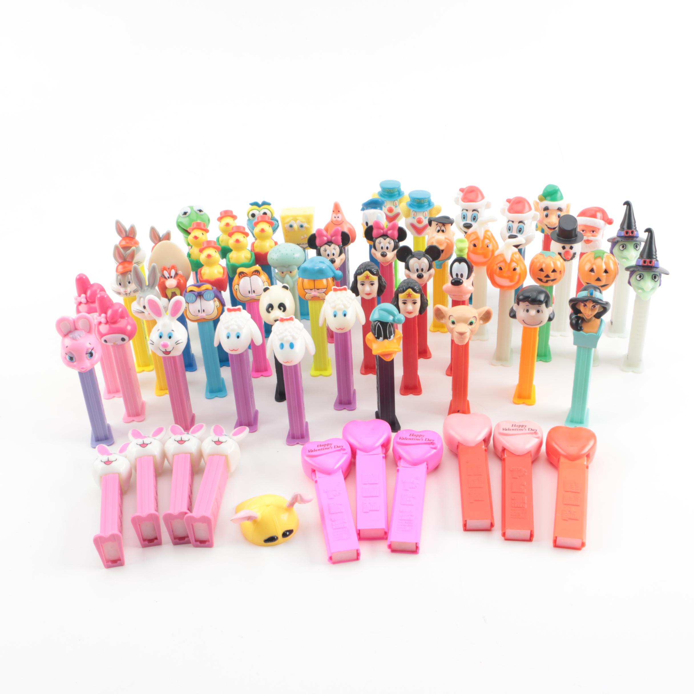 Disney, Looney Tunes, Holiday and Other Character Pez Dispensers