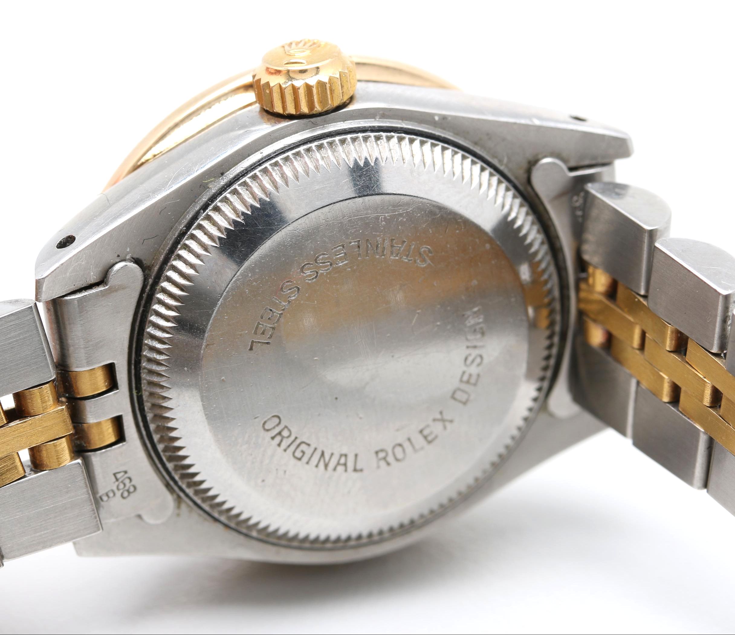 Rolex Stainless Steel and 18K Yellow Gold Diamond Watch