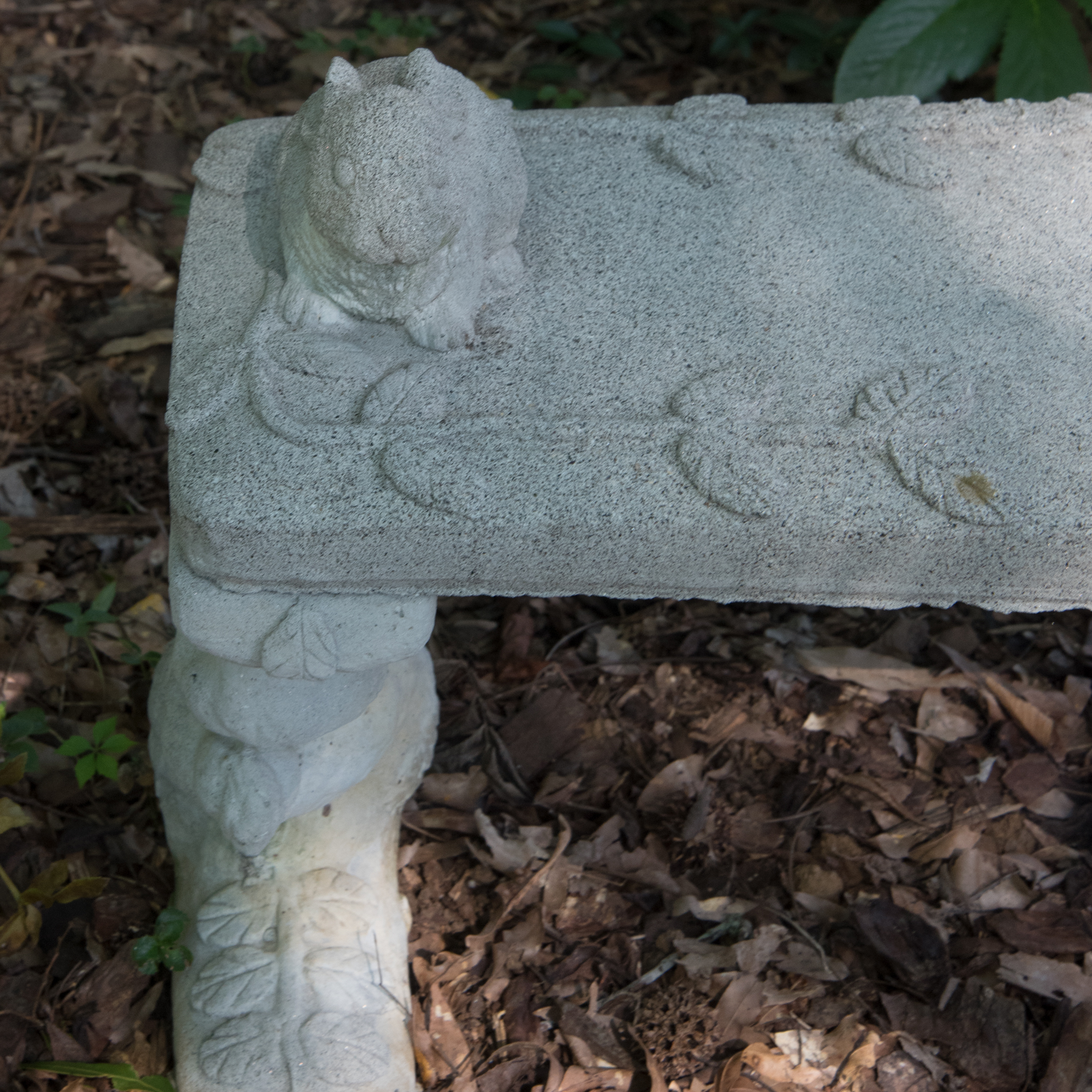 Concrete Rabbit Garden Bench EBTH