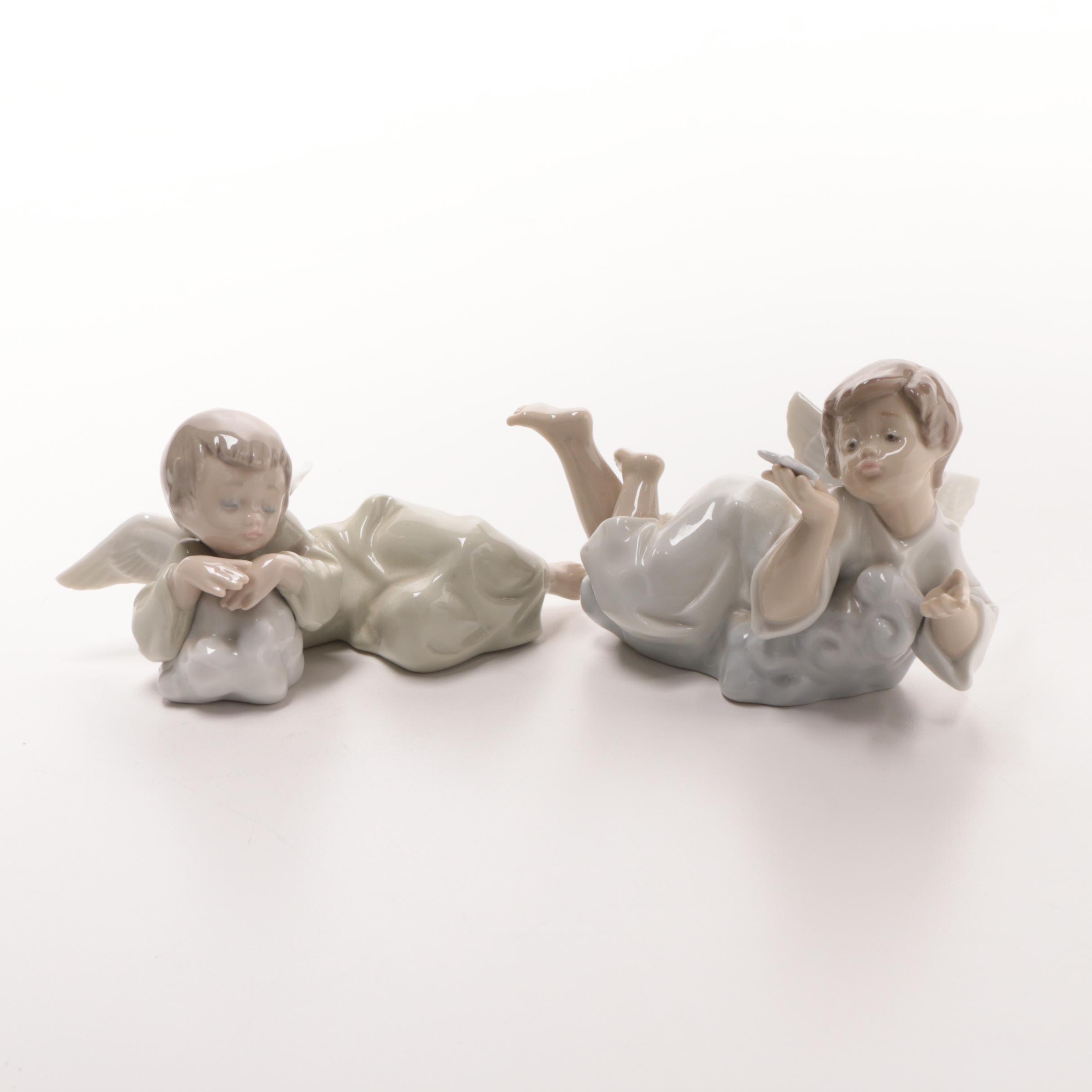 1989 Lladró Porcelain Angel Figurines