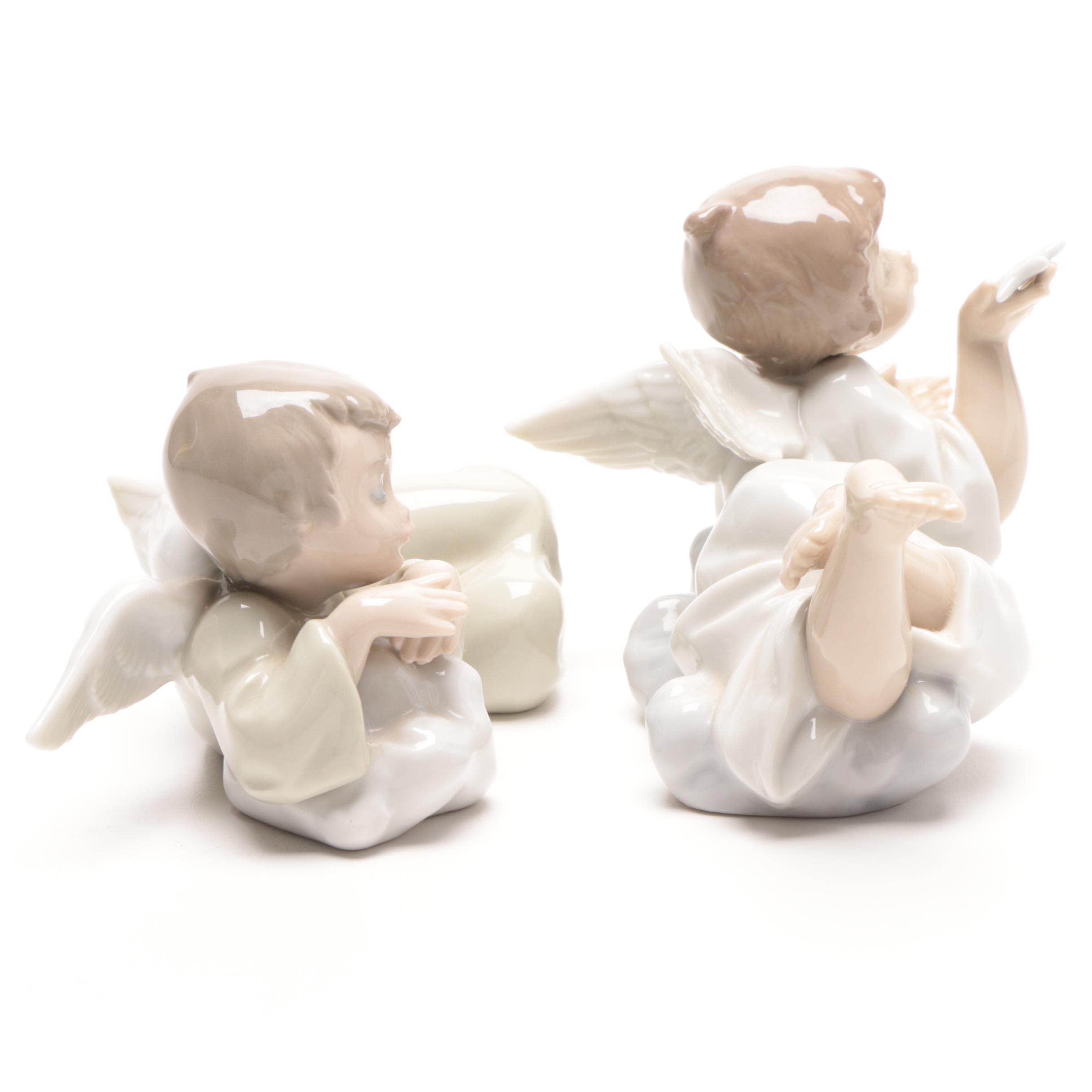 1989 Lladró Porcelain Angel Figurines