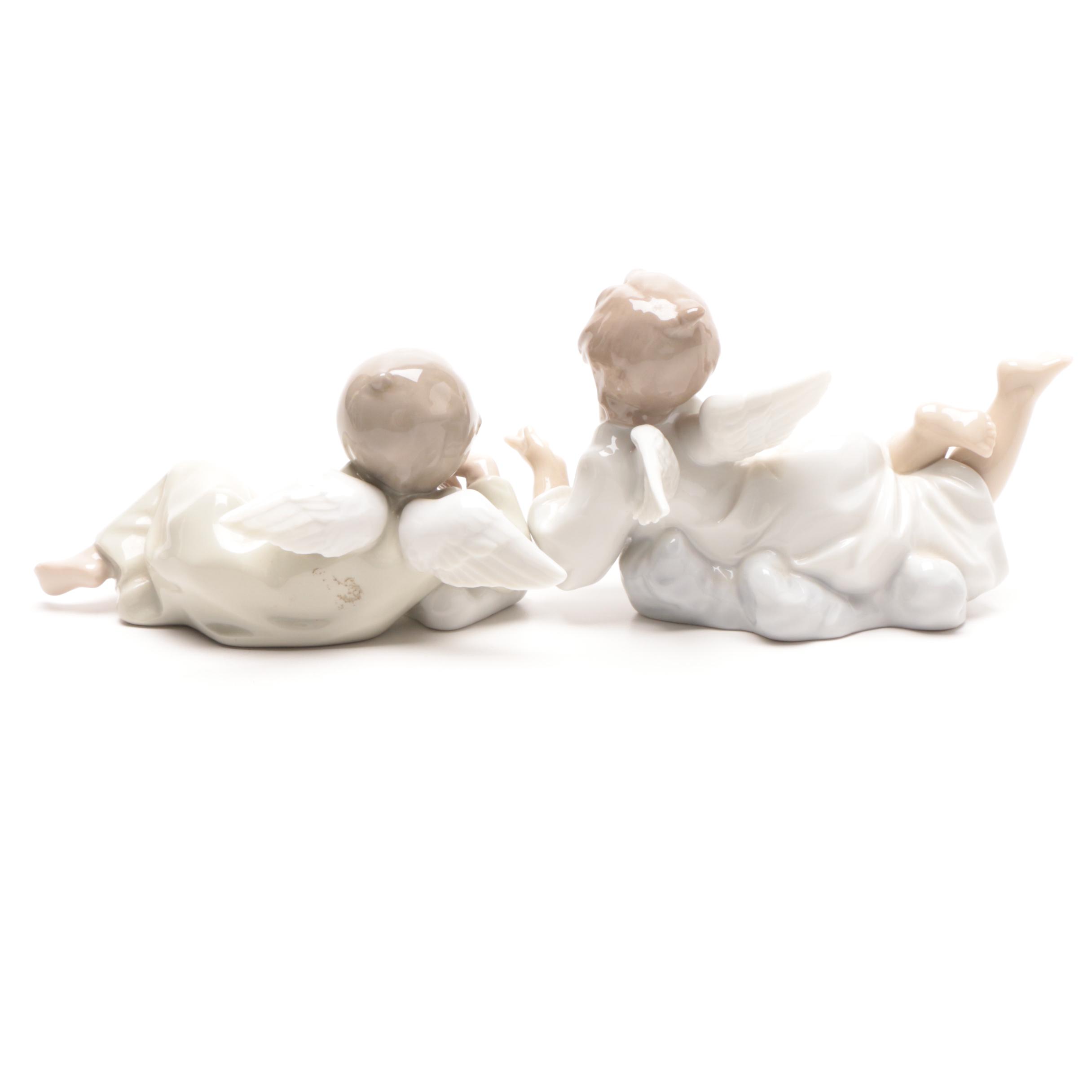 1989 Lladró Porcelain Angel Figurines