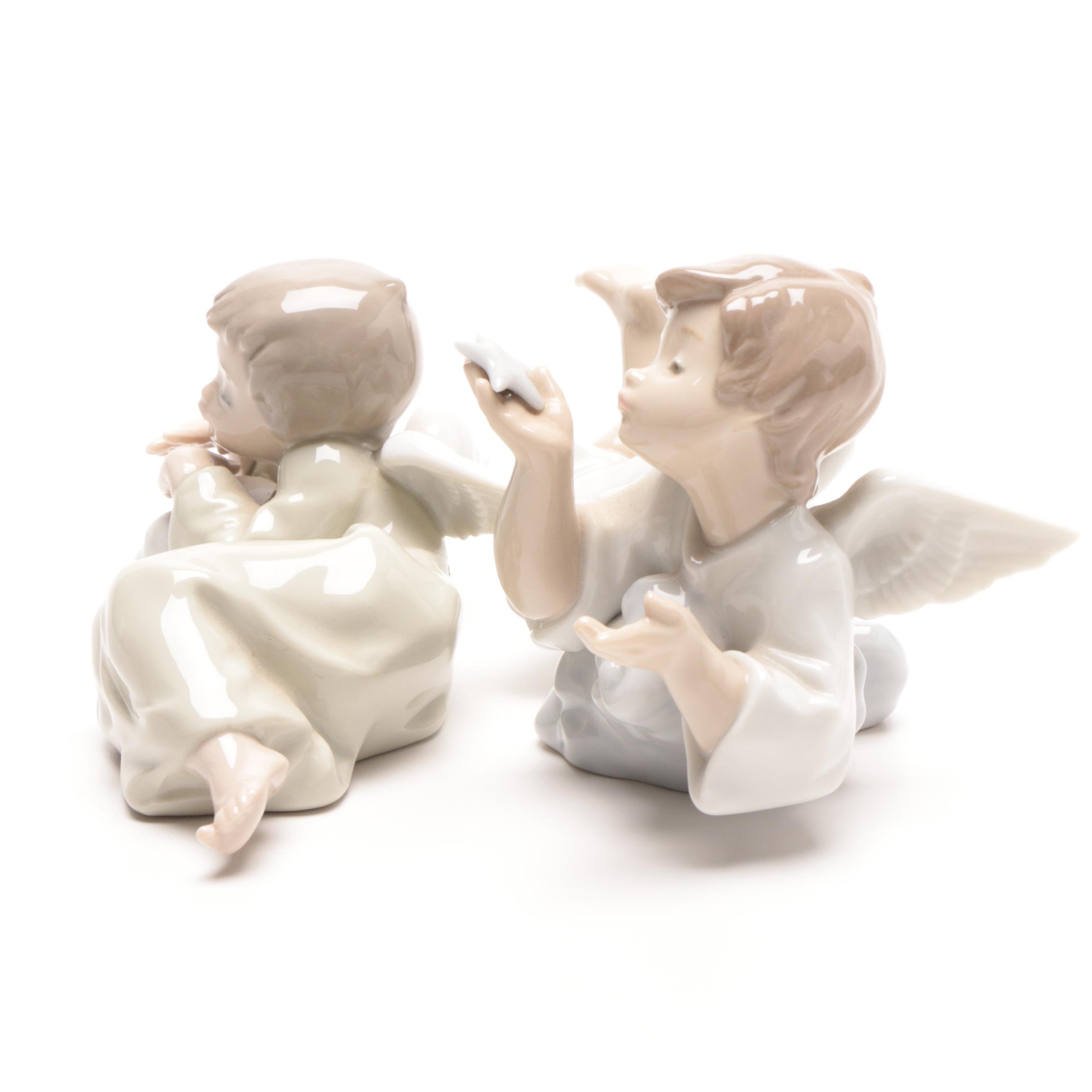1989 Lladró Porcelain Angel Figurines