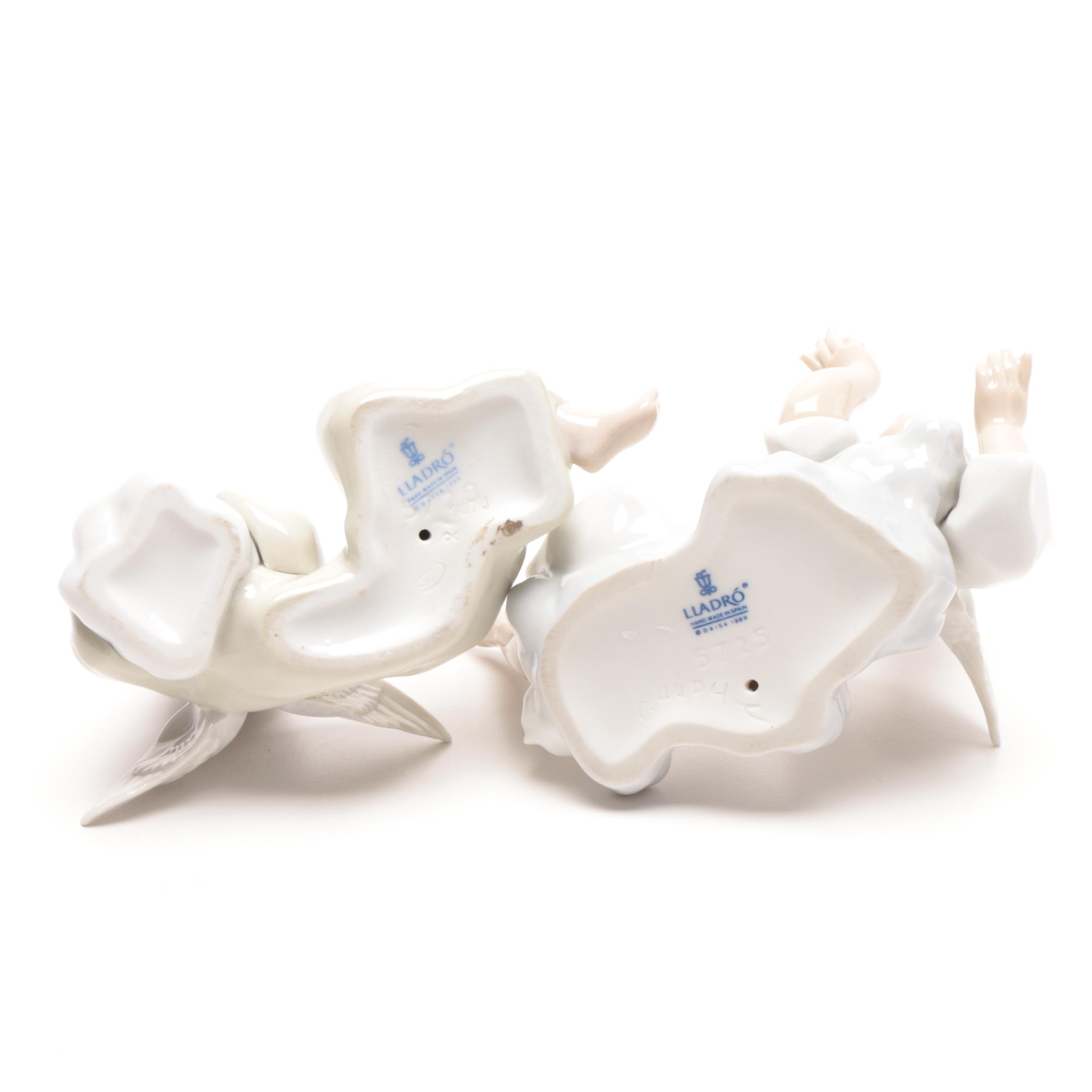 1989 Lladró Porcelain Angel Figurines