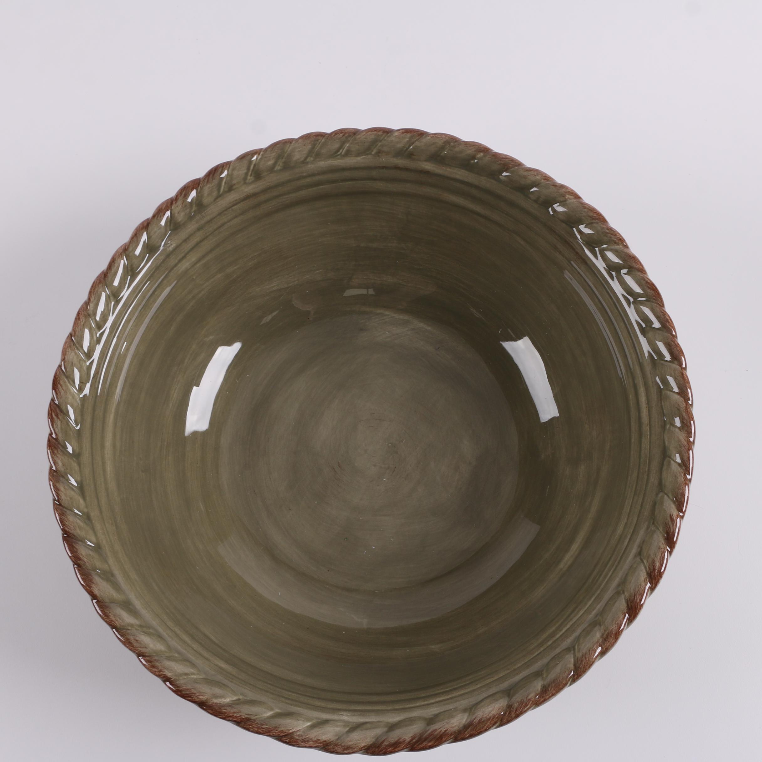 Artimino "Tuscan Countryside Sage Green" Earthenware Bowls