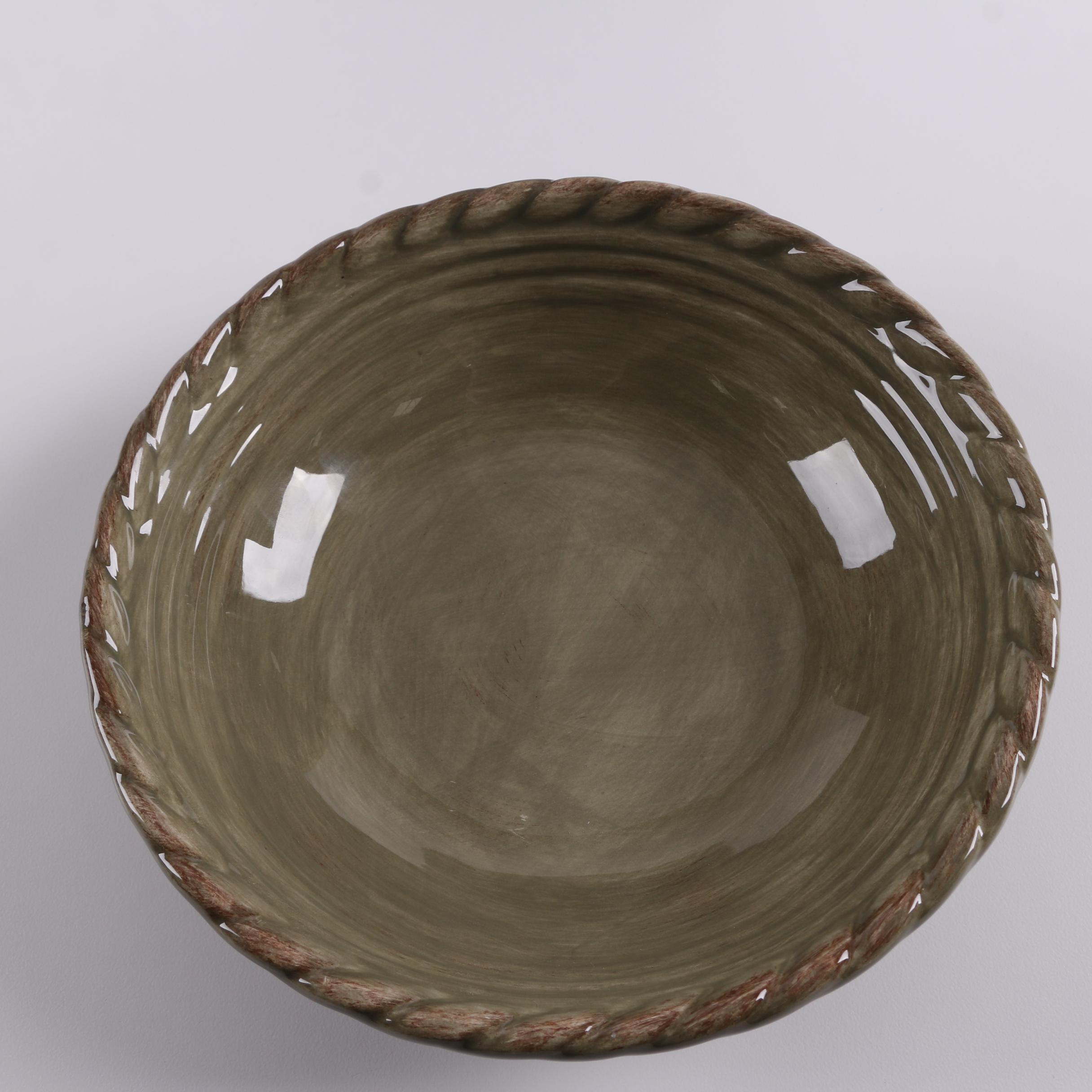 Artimino "Tuscan Countryside Sage Green" Earthenware Bowls