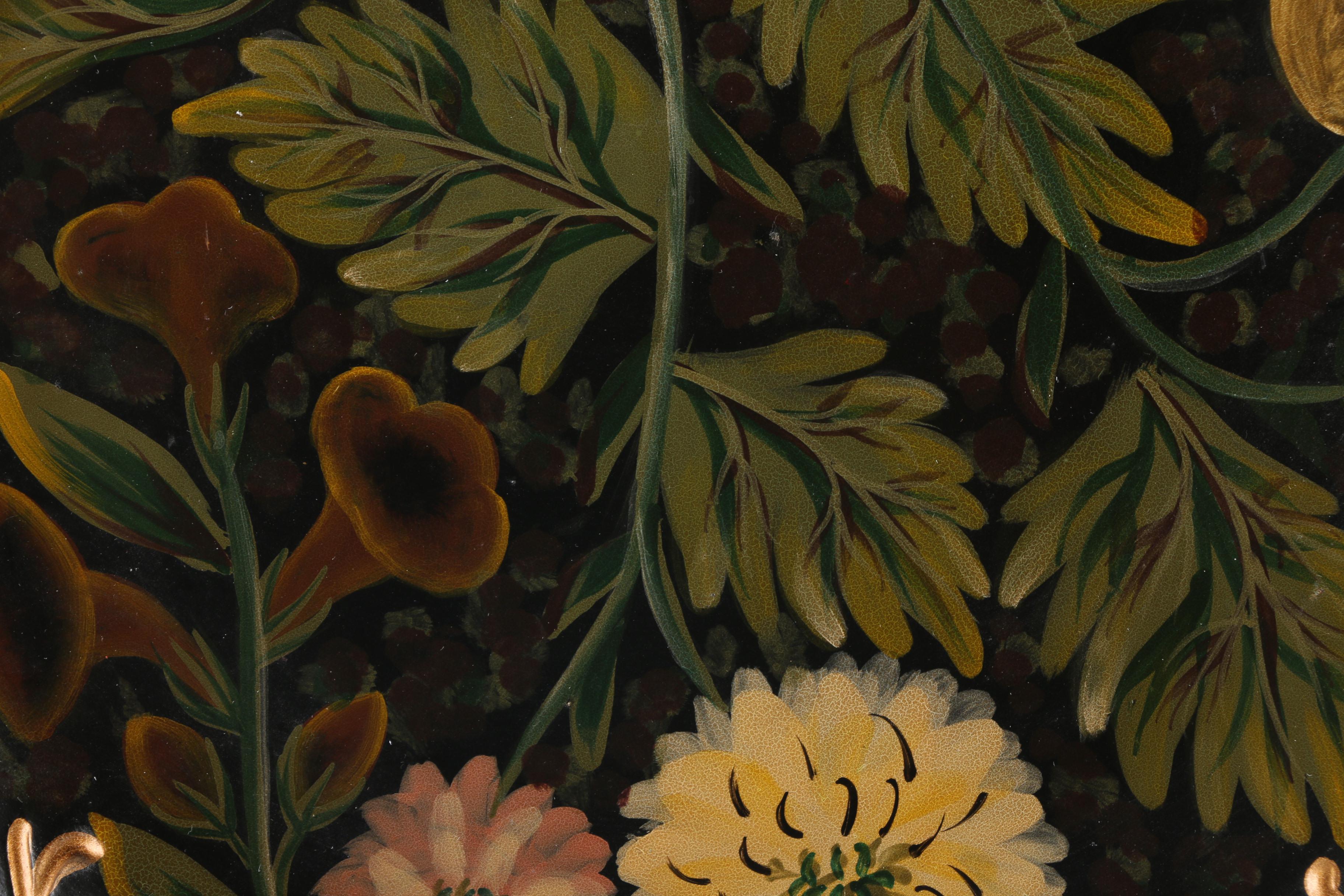 Decorative Floral and Foliate Painted Plates