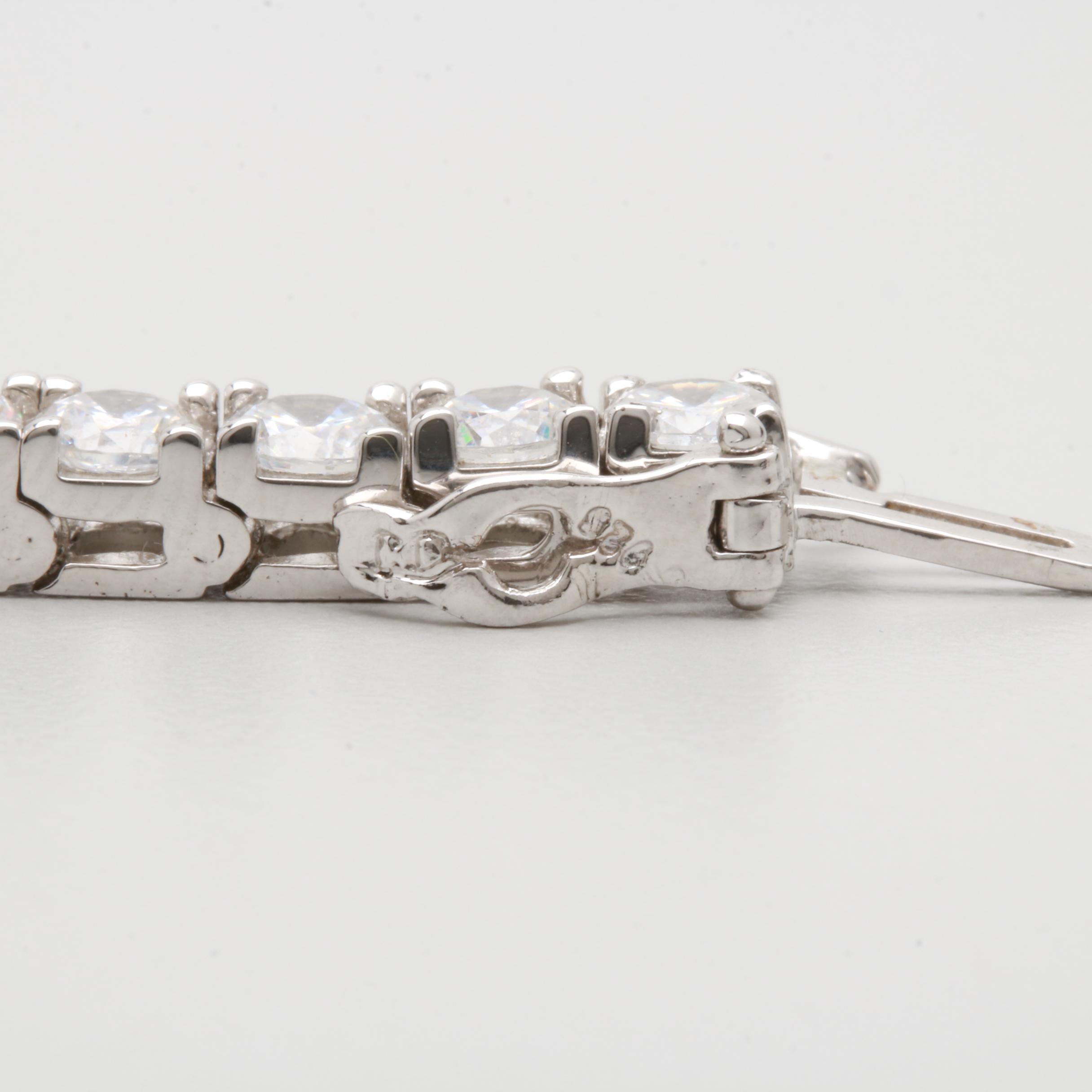 Sterling Silver Cubic Zirconia Bracelet and Ring