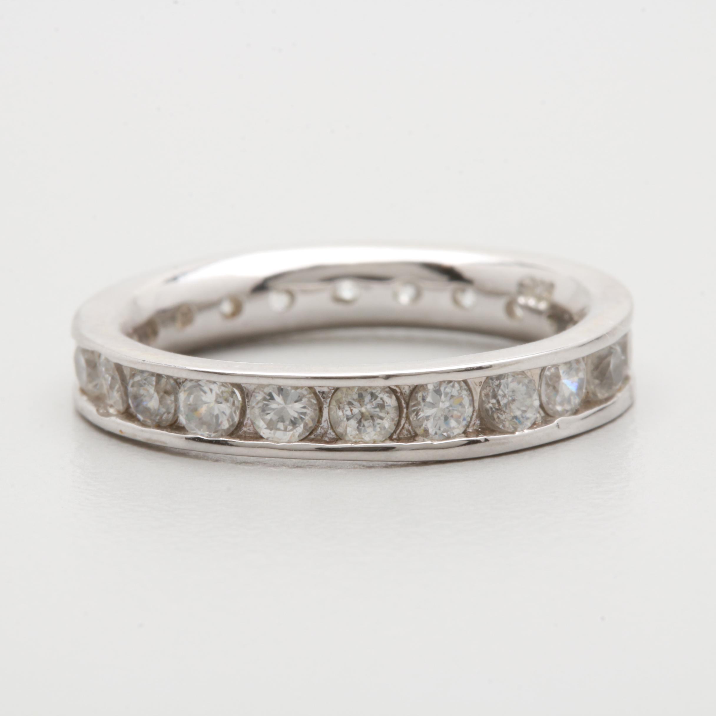 Sterling Silver Cubic Zirconia Bracelet and Ring