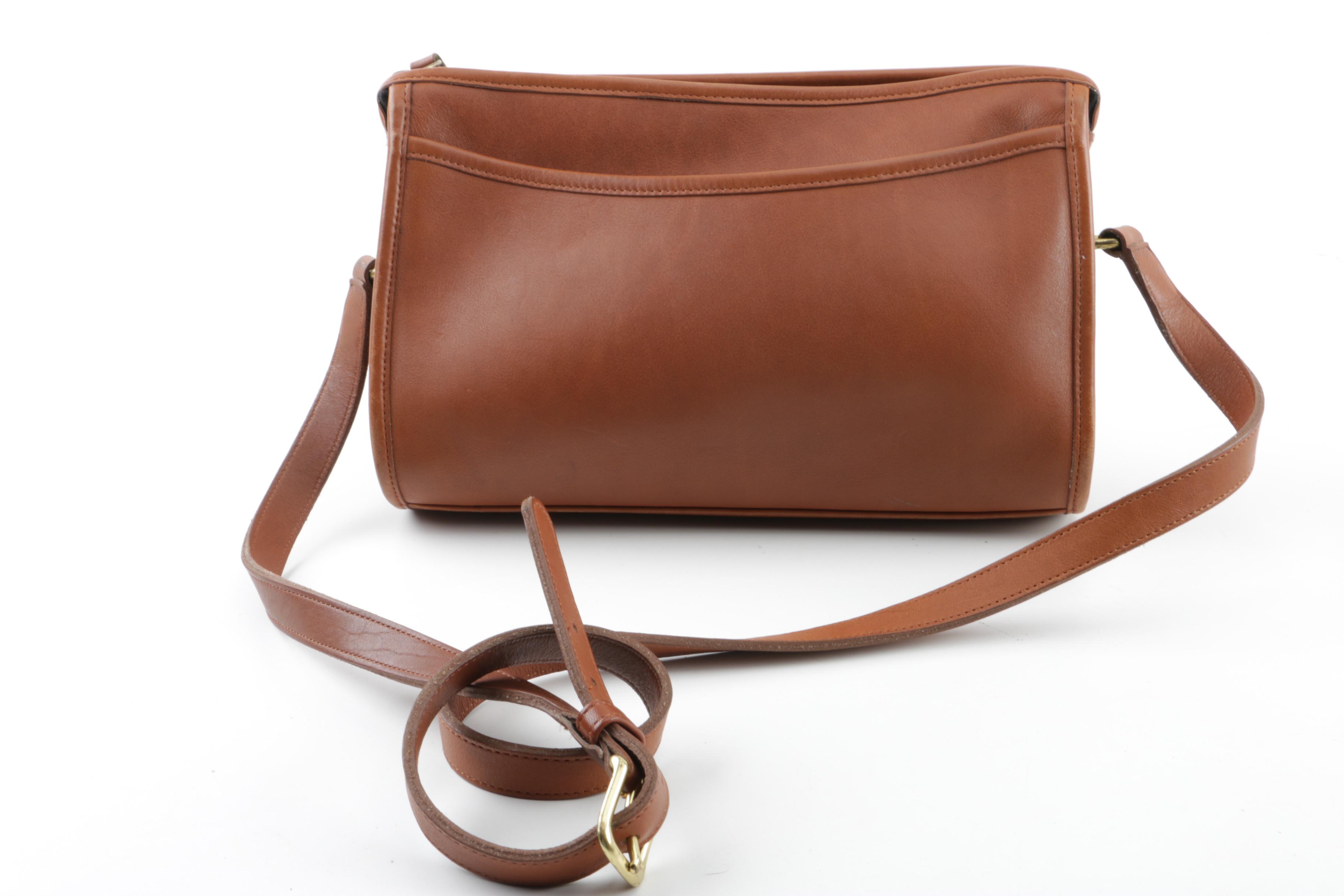 Coach Hampton Leather Shoulder Bag and Vintage Leather Crossbody Bag