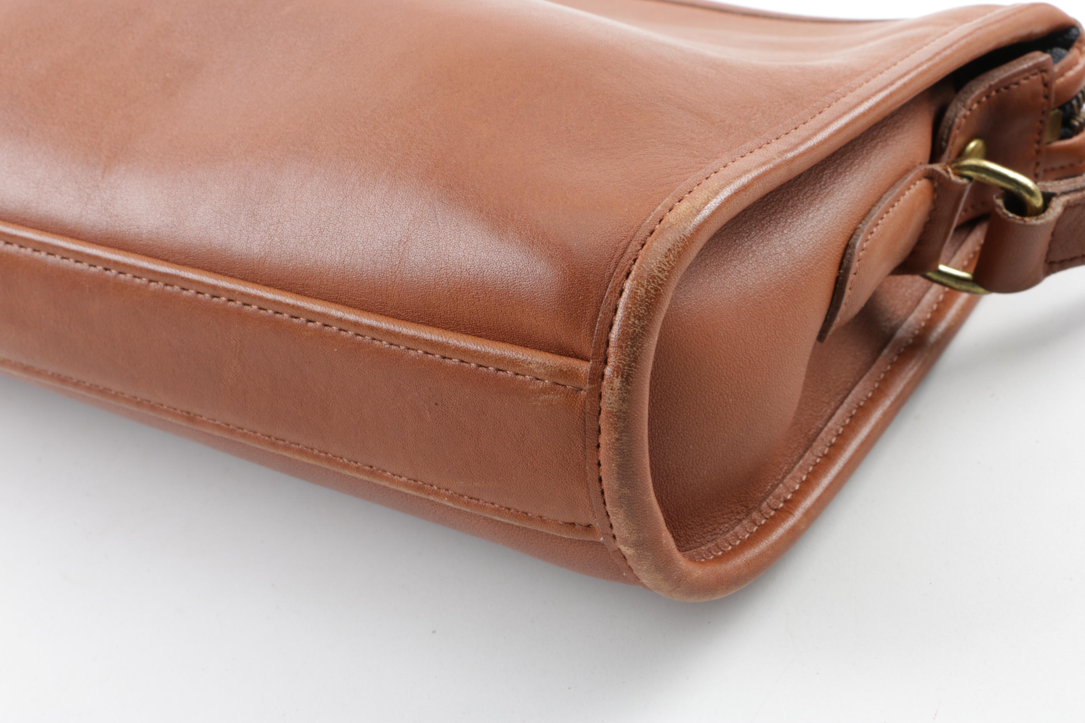 Coach Hampton Leather Shoulder Bag and Vintage Leather Crossbody Bag