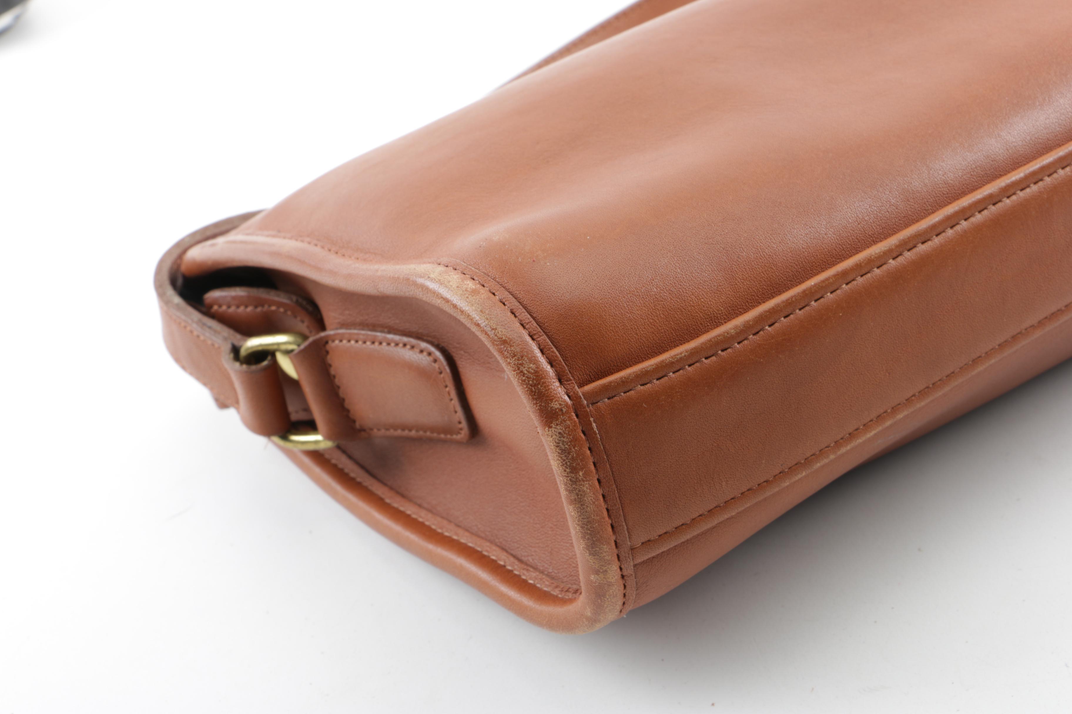 Coach Hampton Leather Shoulder Bag and Vintage Leather Crossbody Bag