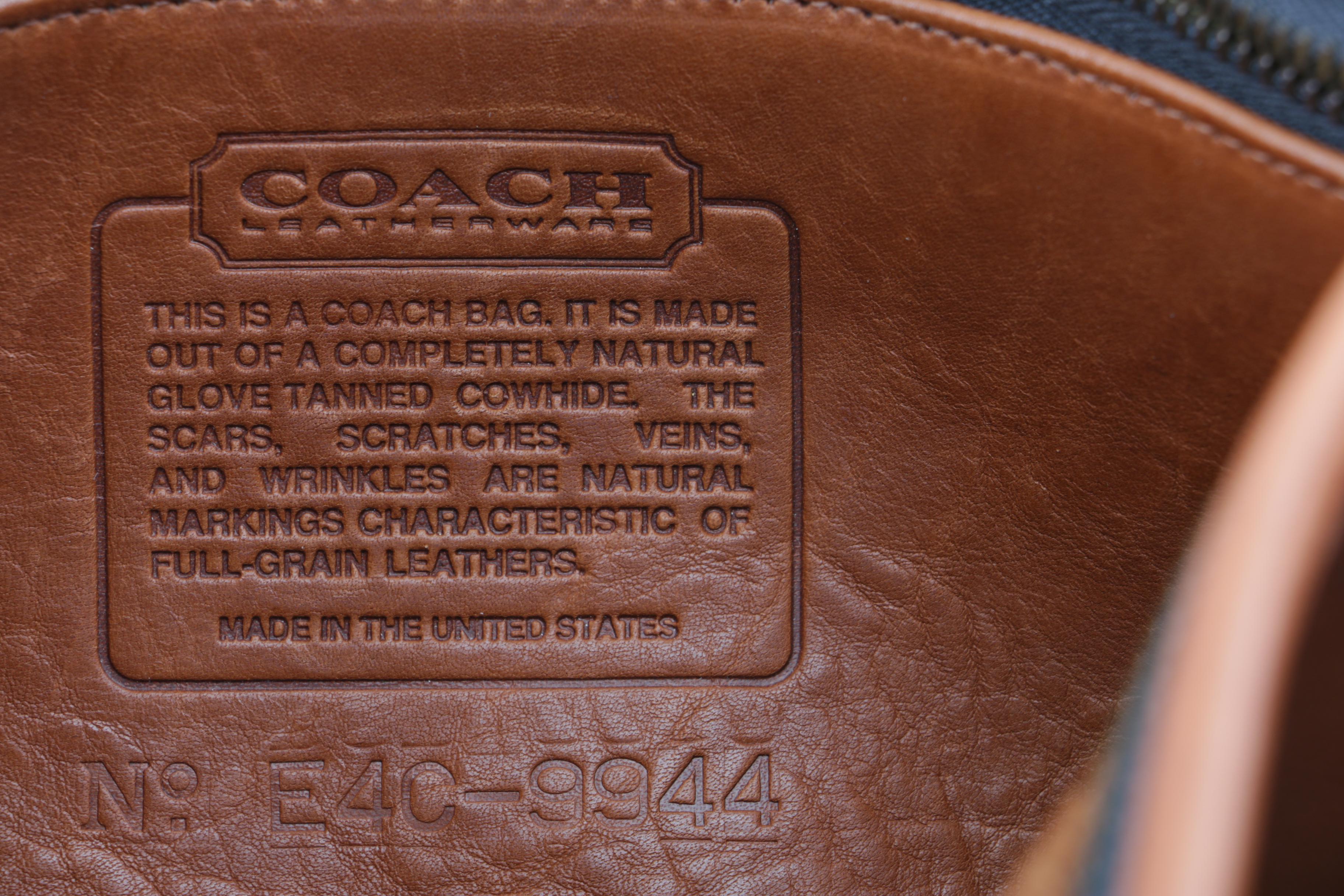 Coach Hampton Leather Shoulder Bag and Vintage Leather Crossbody Bag