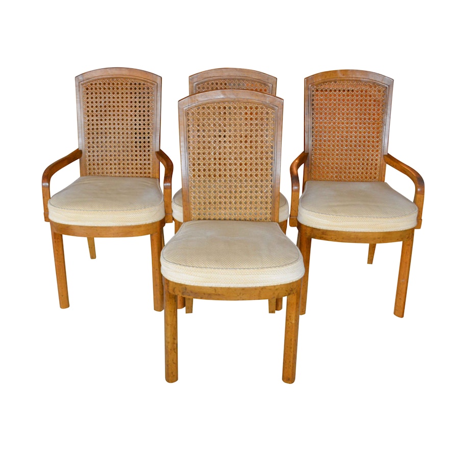 Vintage Cane Back Dining Chairs