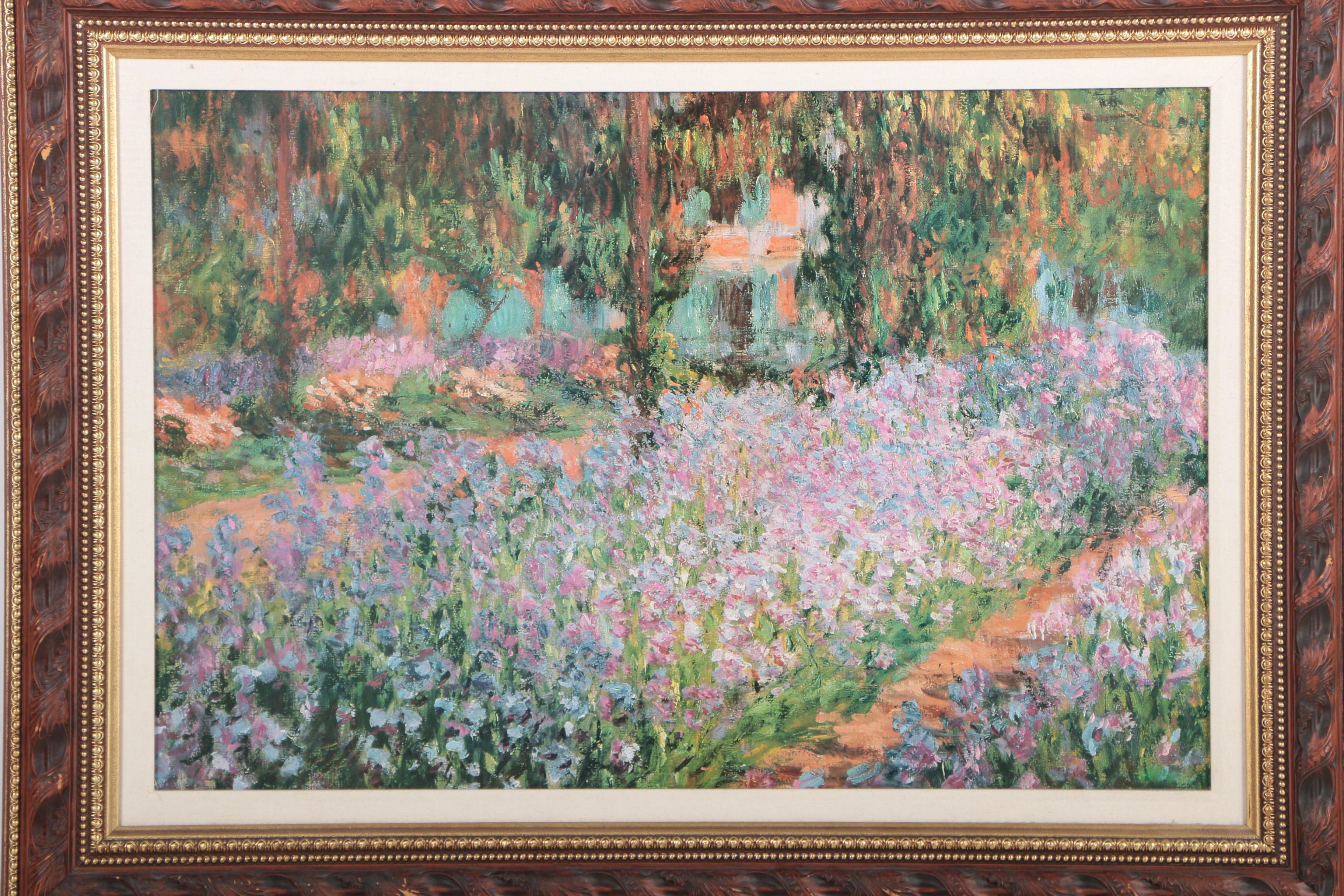 Offset Lithograph  after Claude Monet's "The Artist's Garden at Giverny"