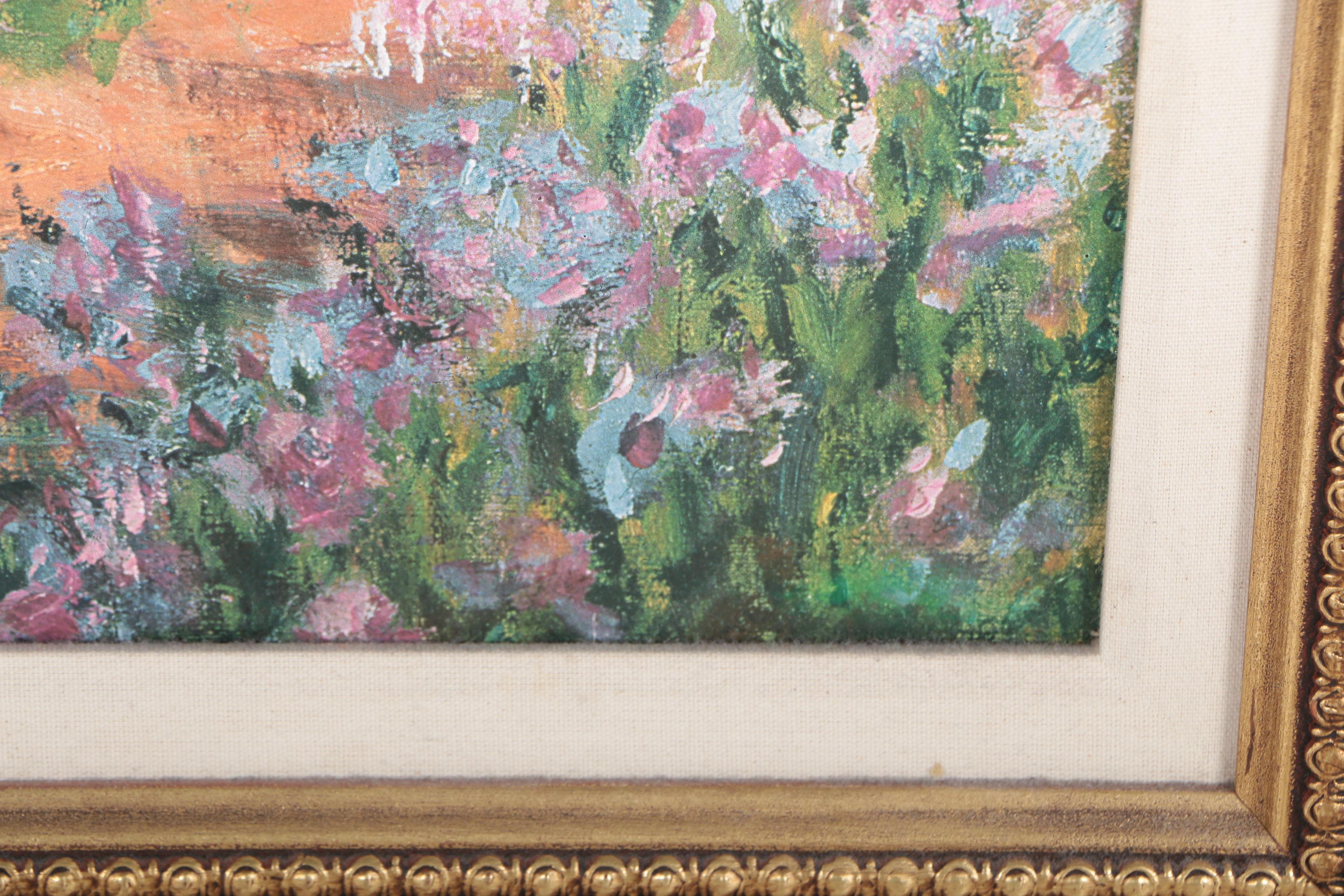Offset Lithograph  after Claude Monet's "The Artist's Garden at Giverny"