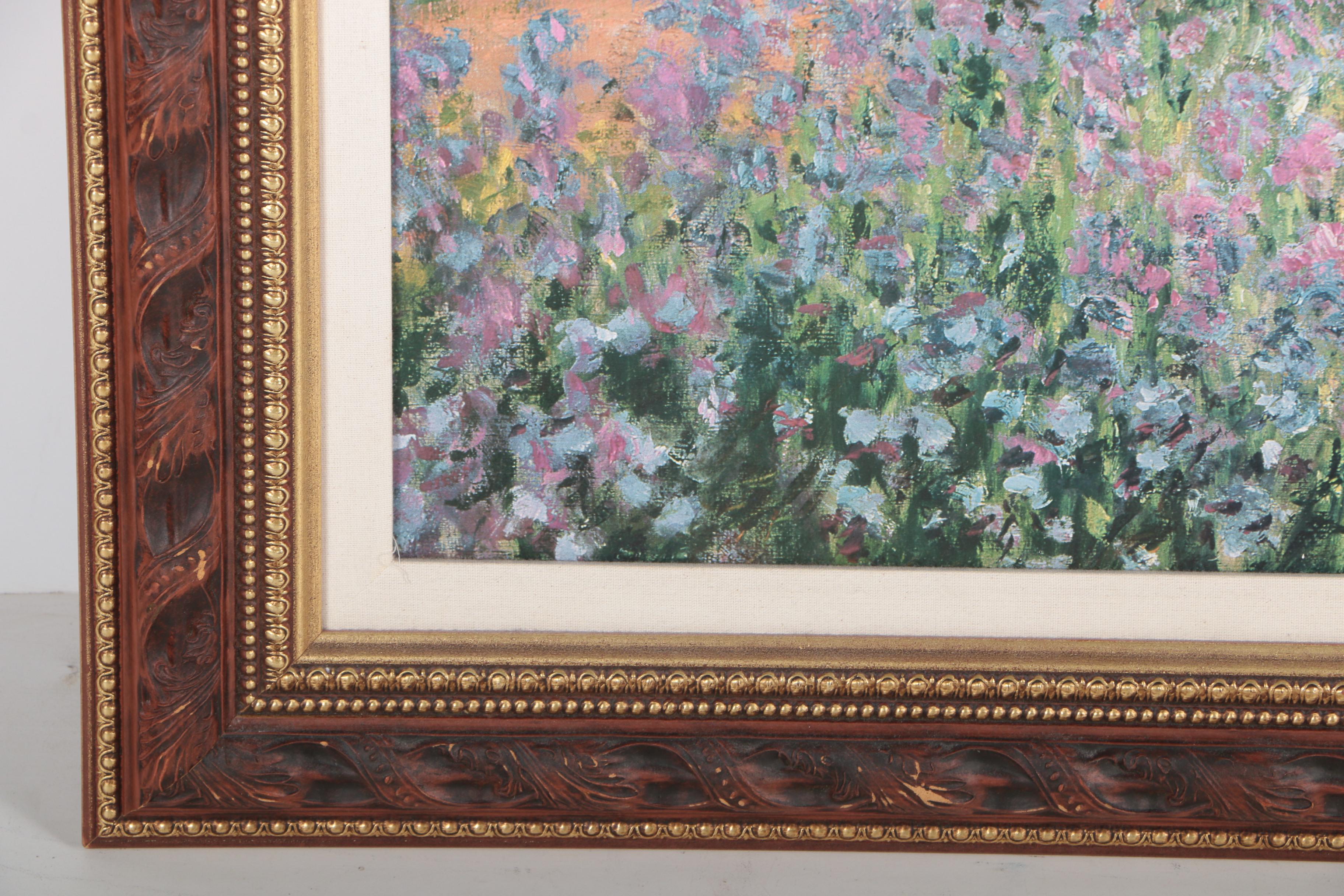 Offset Lithograph  after Claude Monet's "The Artist's Garden at Giverny"