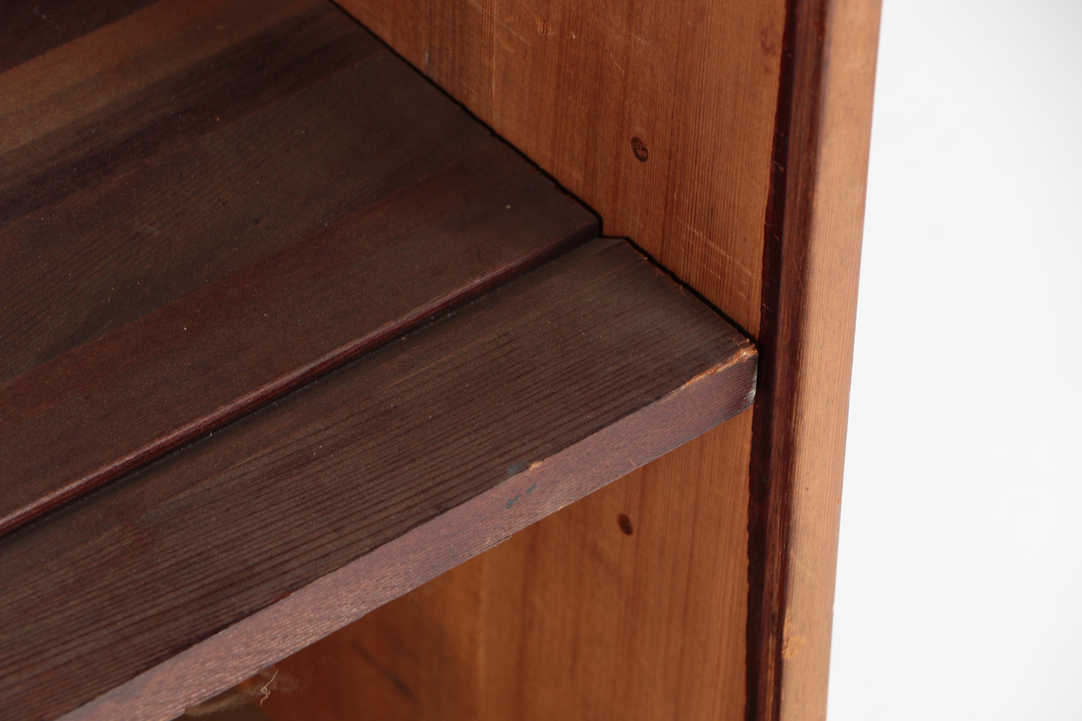 Wooden Open Cabinet with Adjustable Shelf