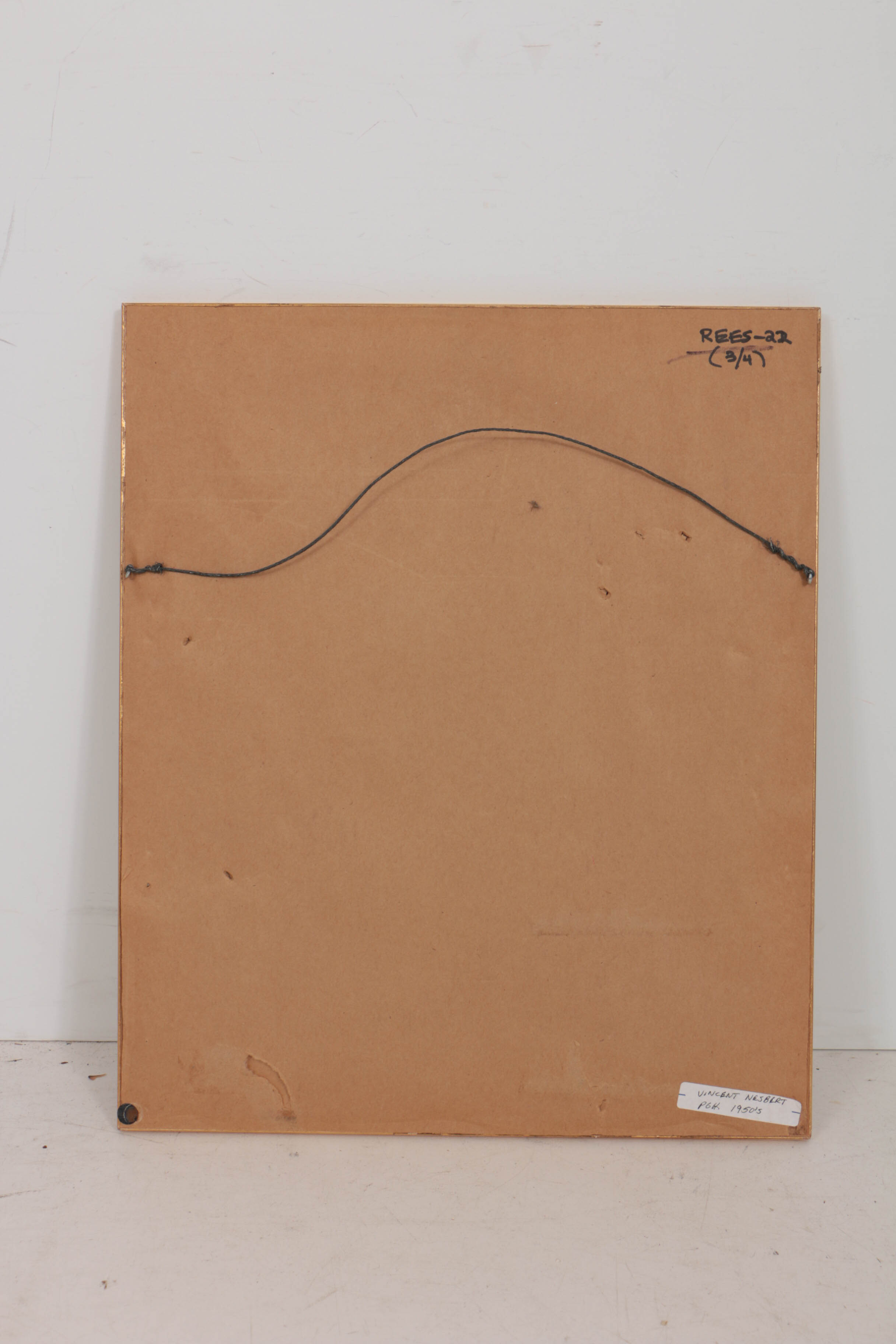 Vincent Nesbert 1950s Graphite Portrait on Paper of a Woman