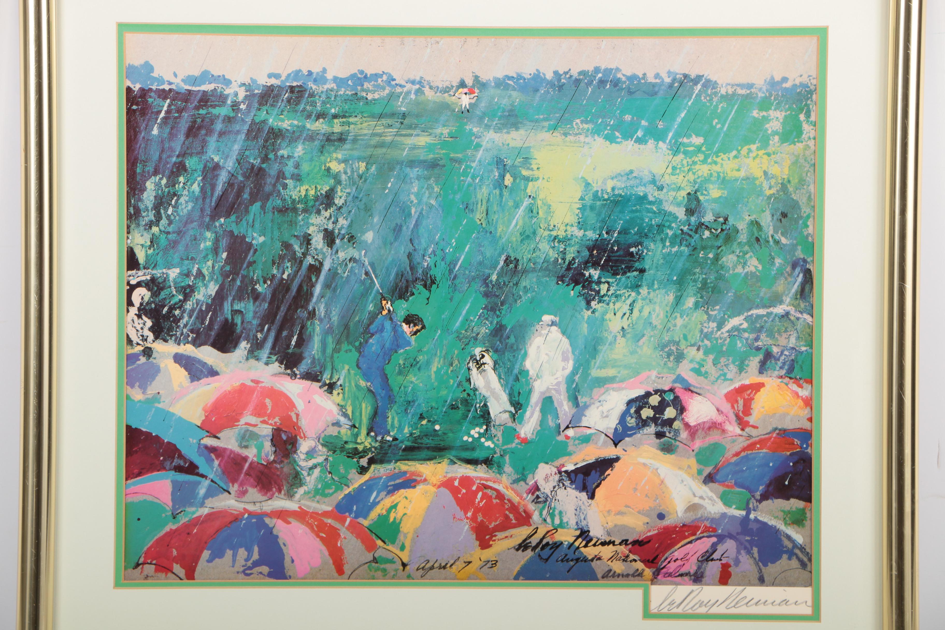 LeRoy Neiman Offset Lithograph "Augusta National Golf Club" Poster