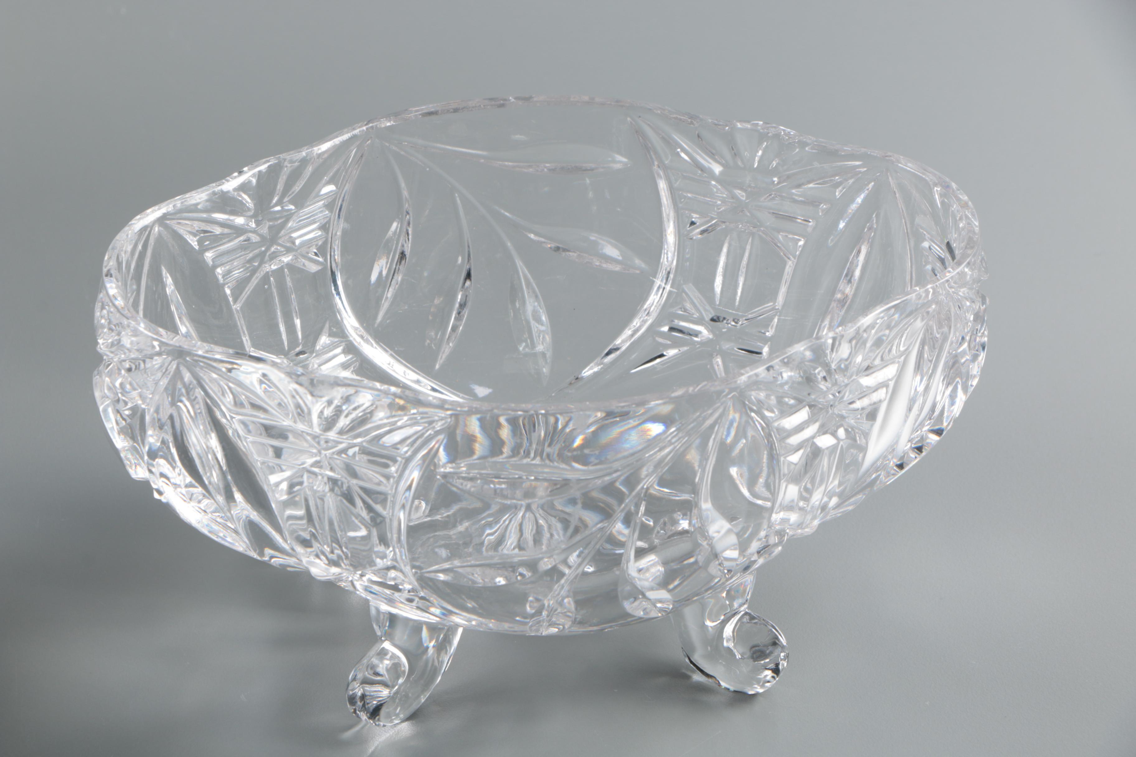 Crystal Serveware Including Shannon by Godinger Crescent Salad Plates