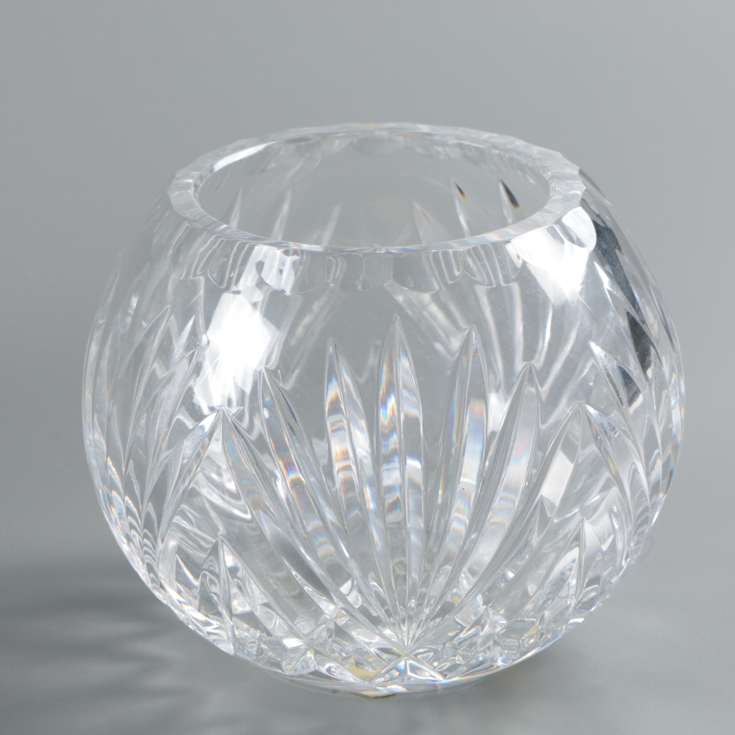 Crystal Serveware Including Shannon by Godinger Crescent Salad Plates