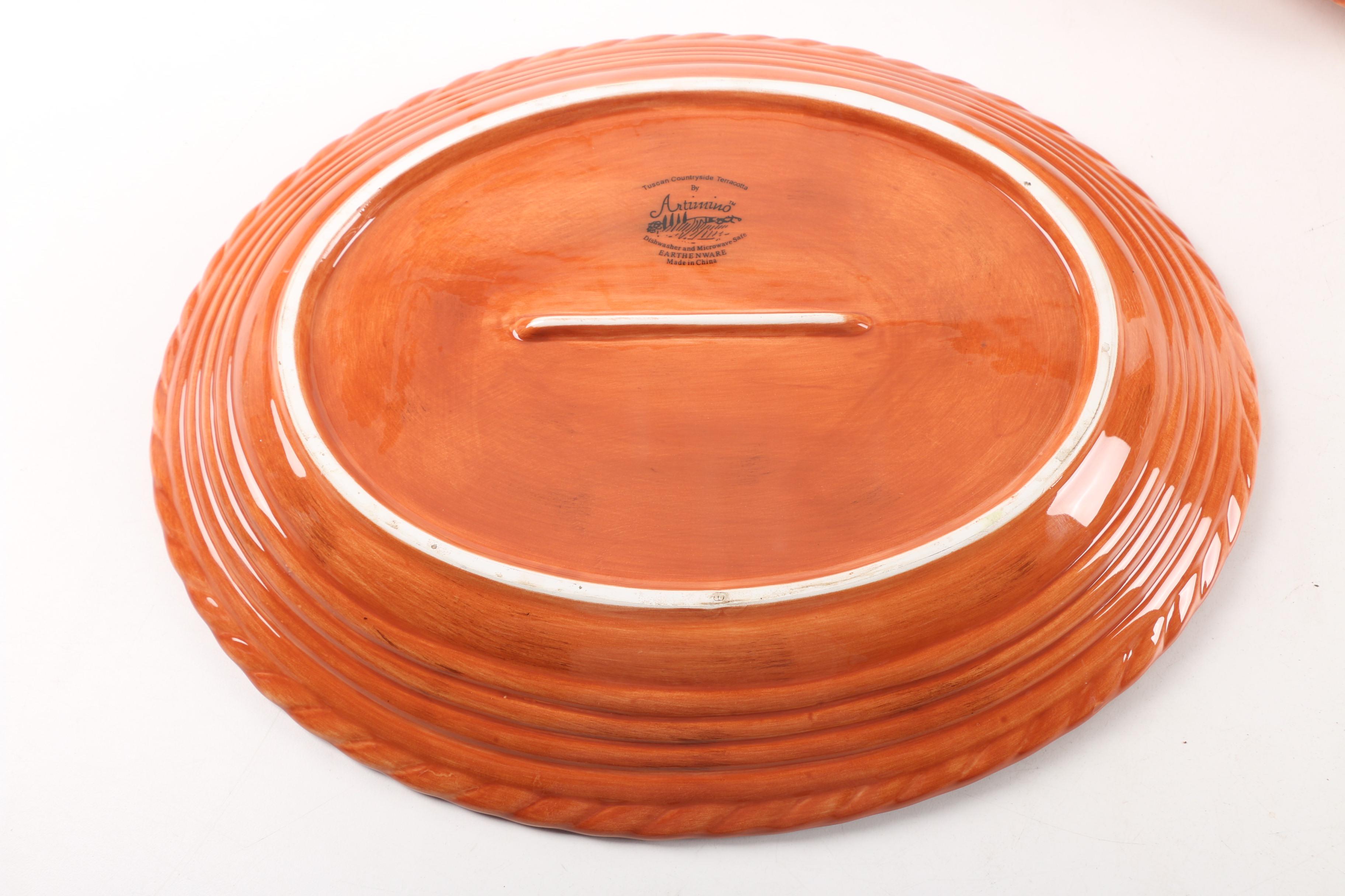 Artimino "Tuscan Countryside Terracotta" Earthenware Dinnerware