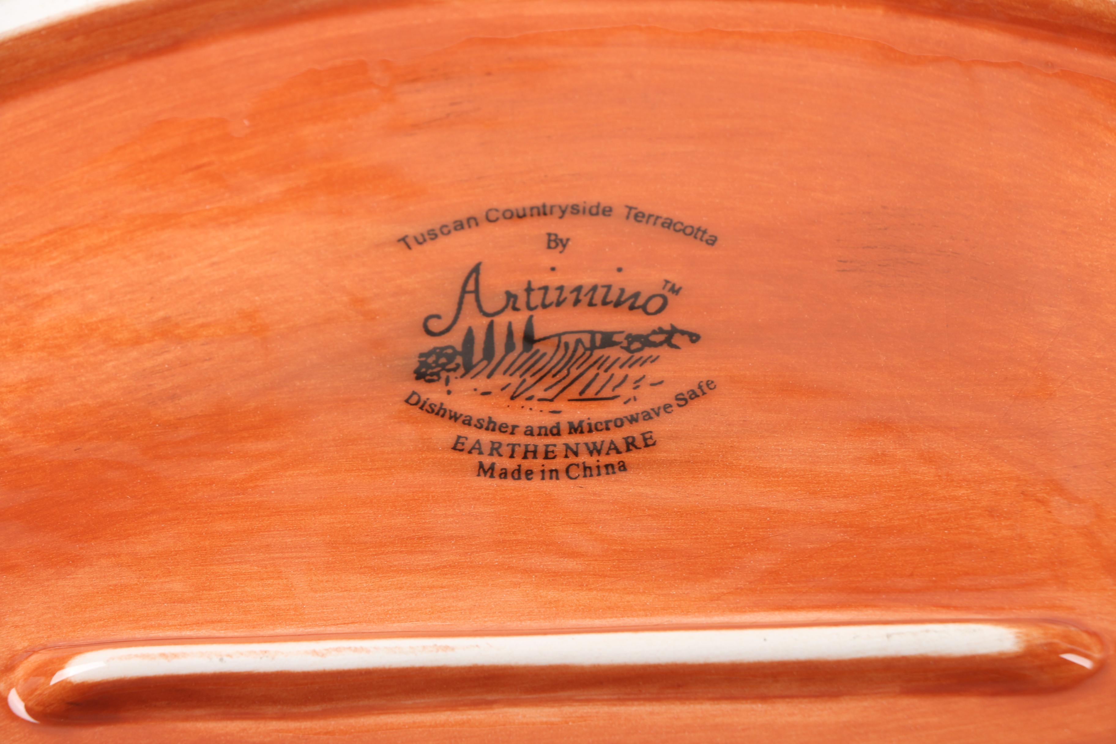 Artimino "Tuscan Countryside Terracotta" Earthenware Dinnerware