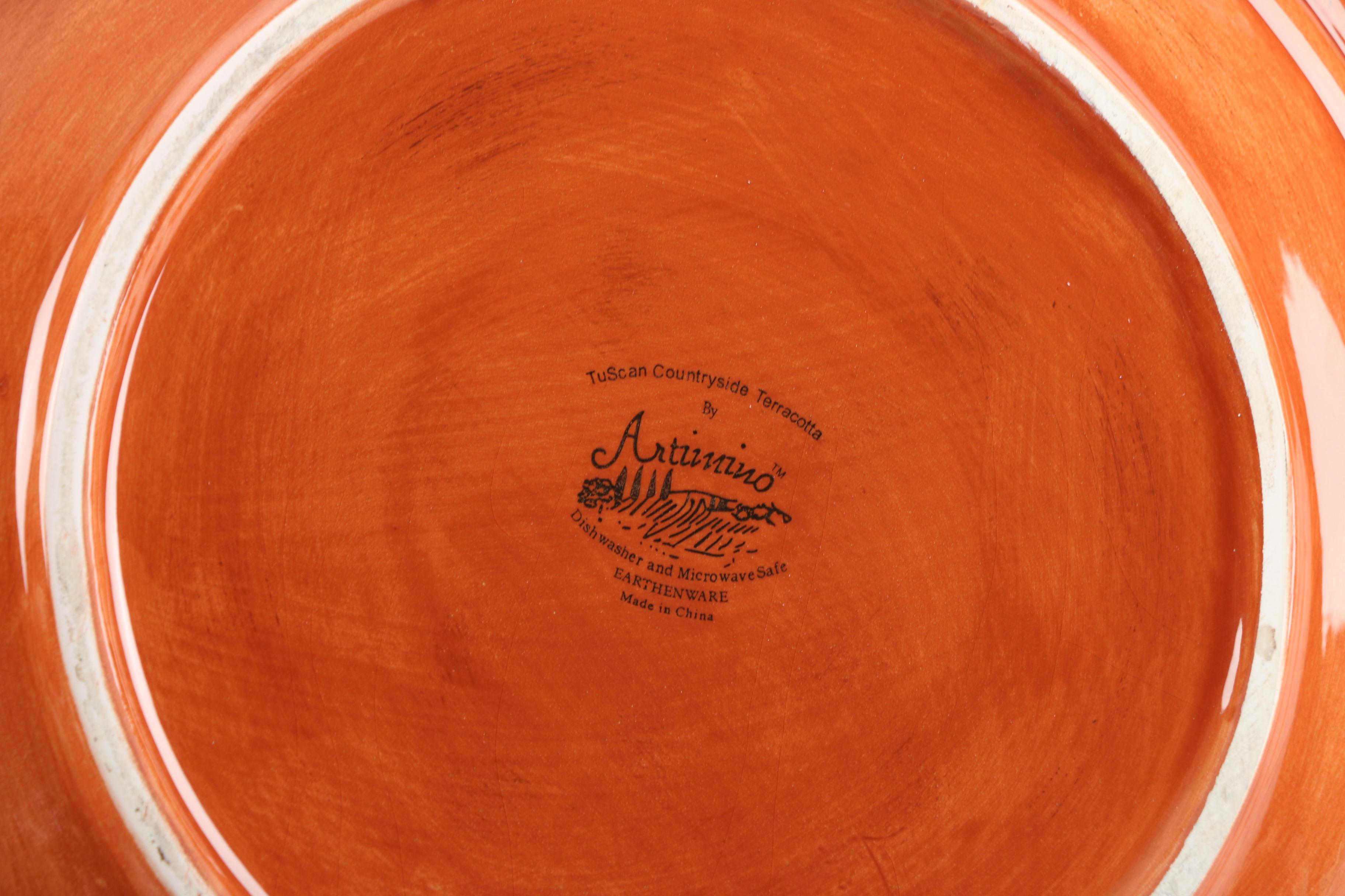 Artimino "Tuscan Countryside Terracotta" Earthenware Dinnerware