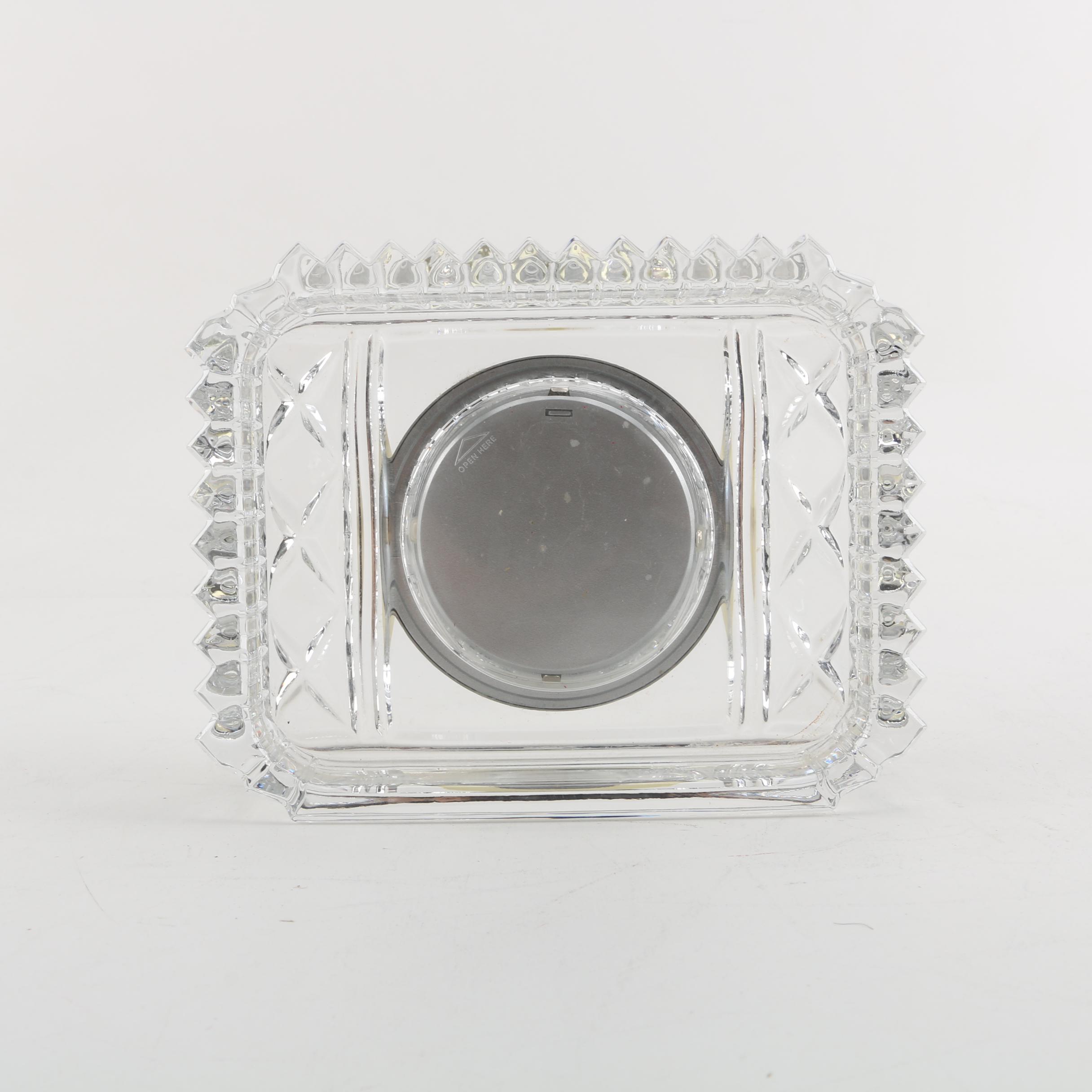 Royal Doulton Crystal Quartz Desk Clock