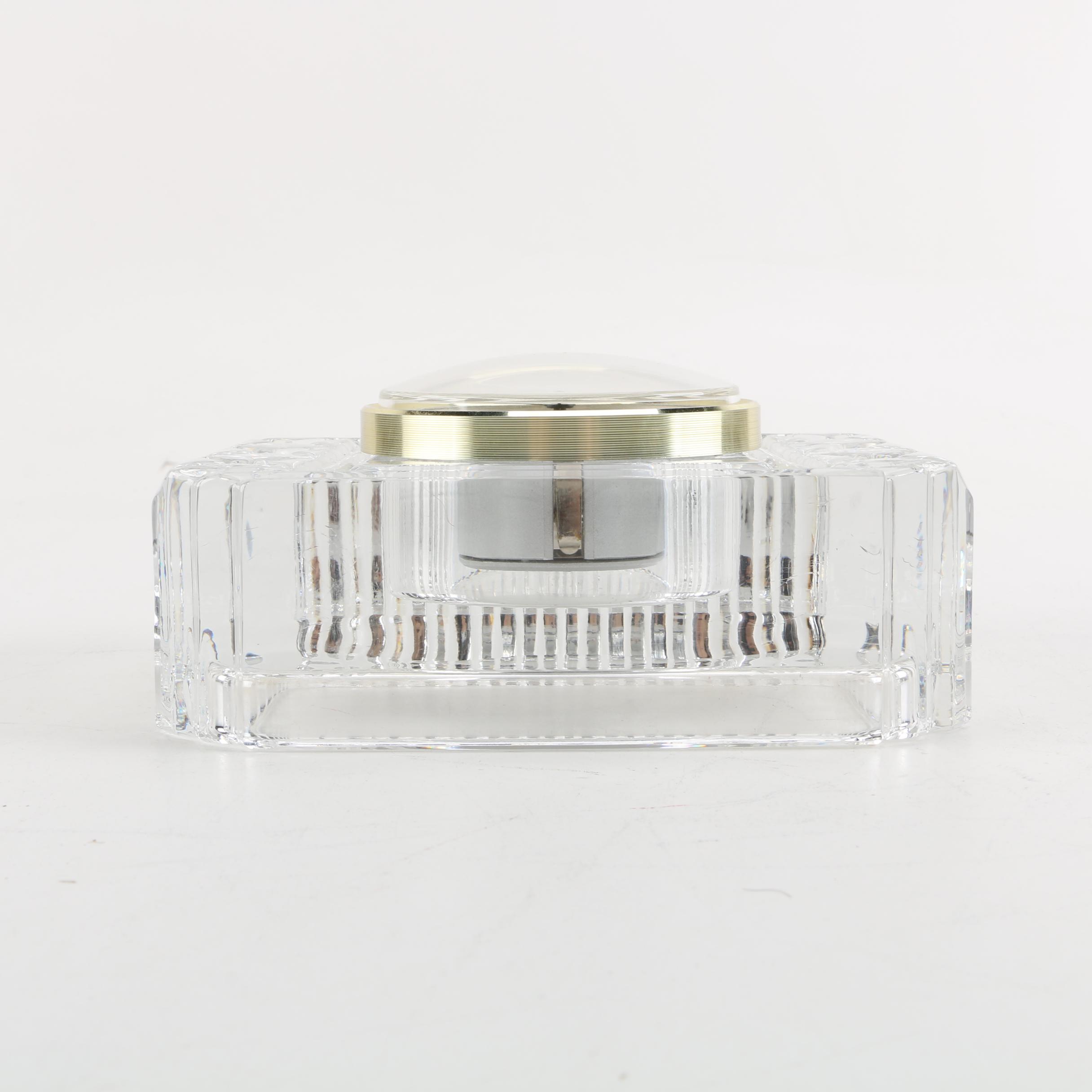 Royal Doulton Crystal Quartz Desk Clock