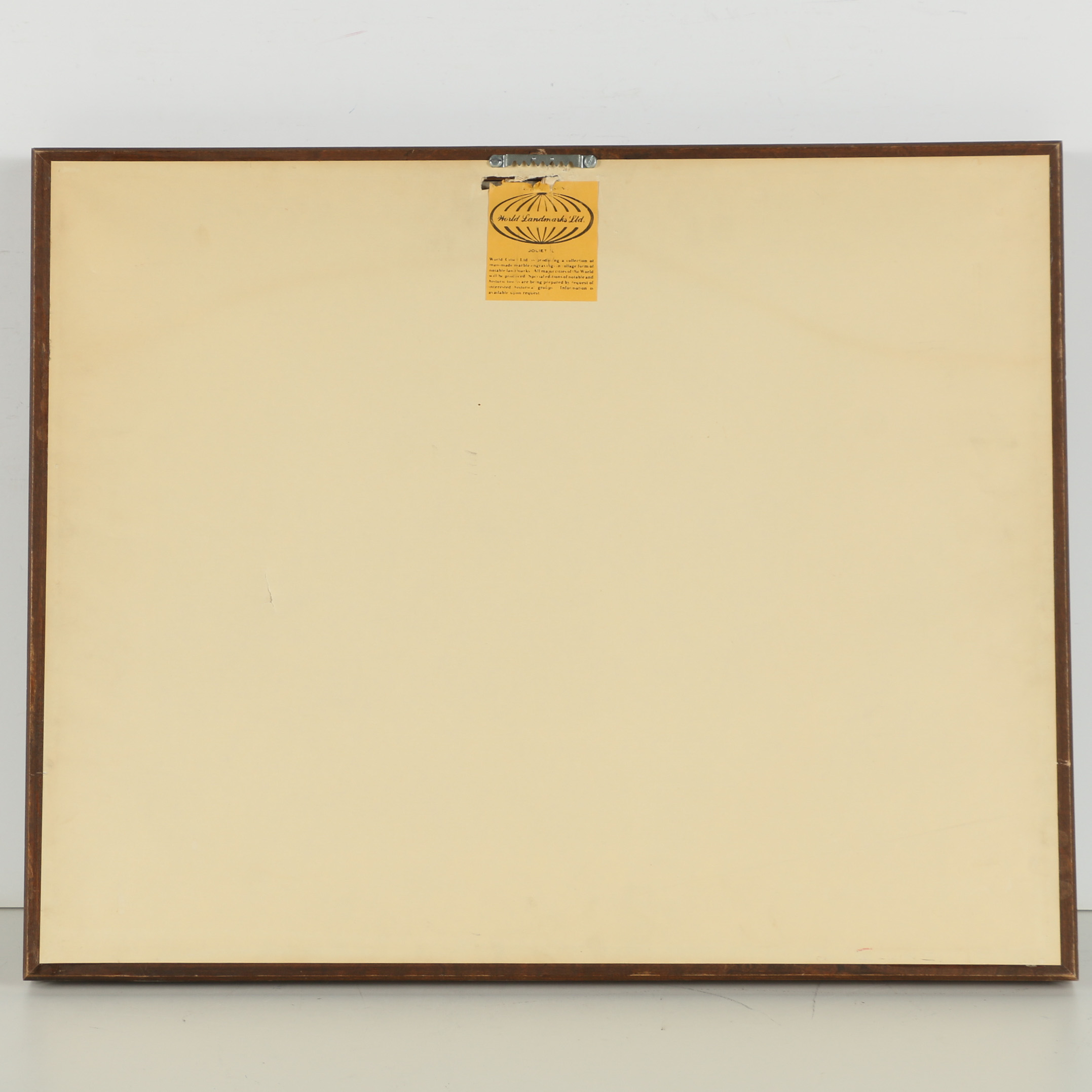 Cultured Marble Etching After D. Larson "Chicago 'The Windy City'"