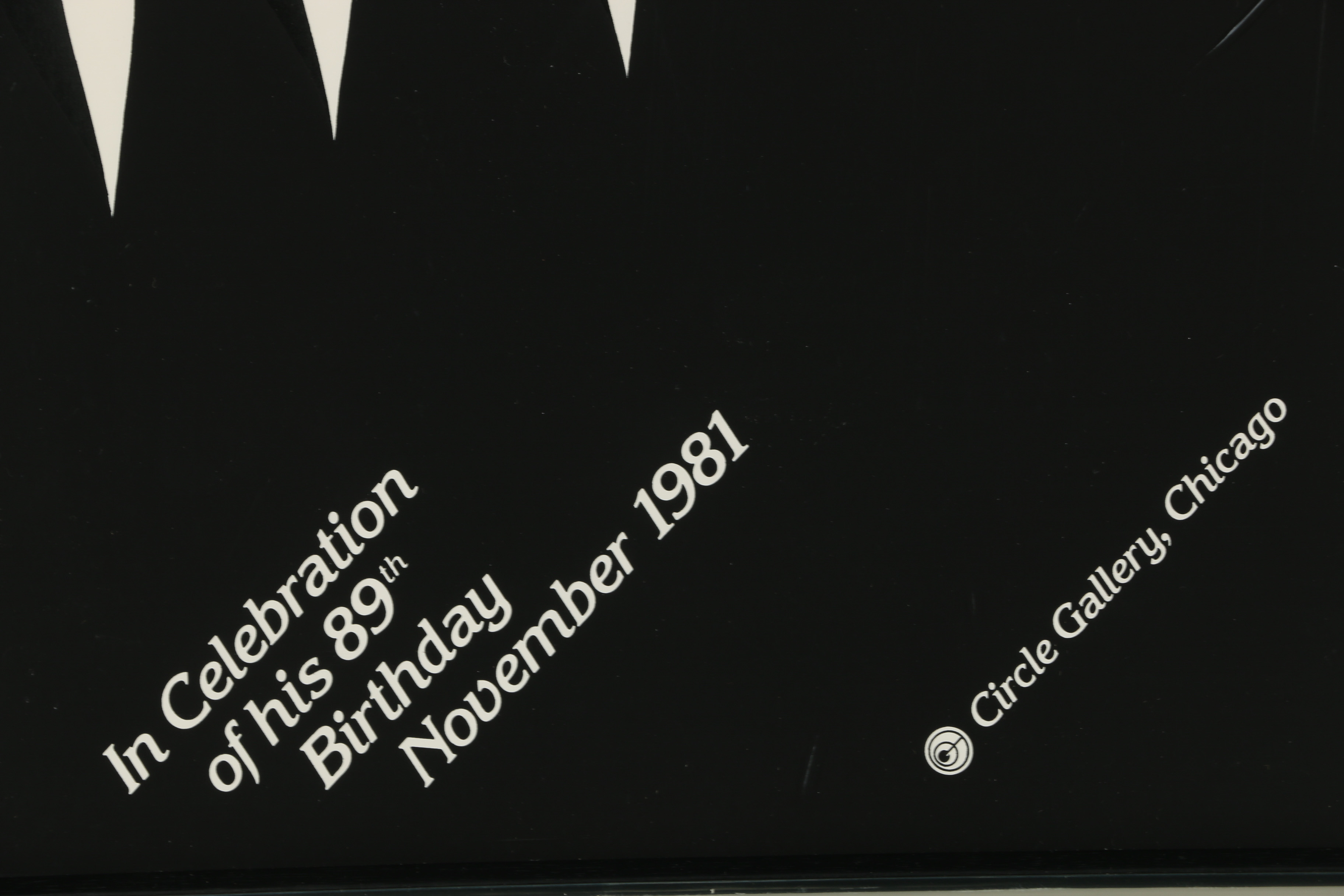 Vintage Serigraph Poster for Erté Birthday Celebration