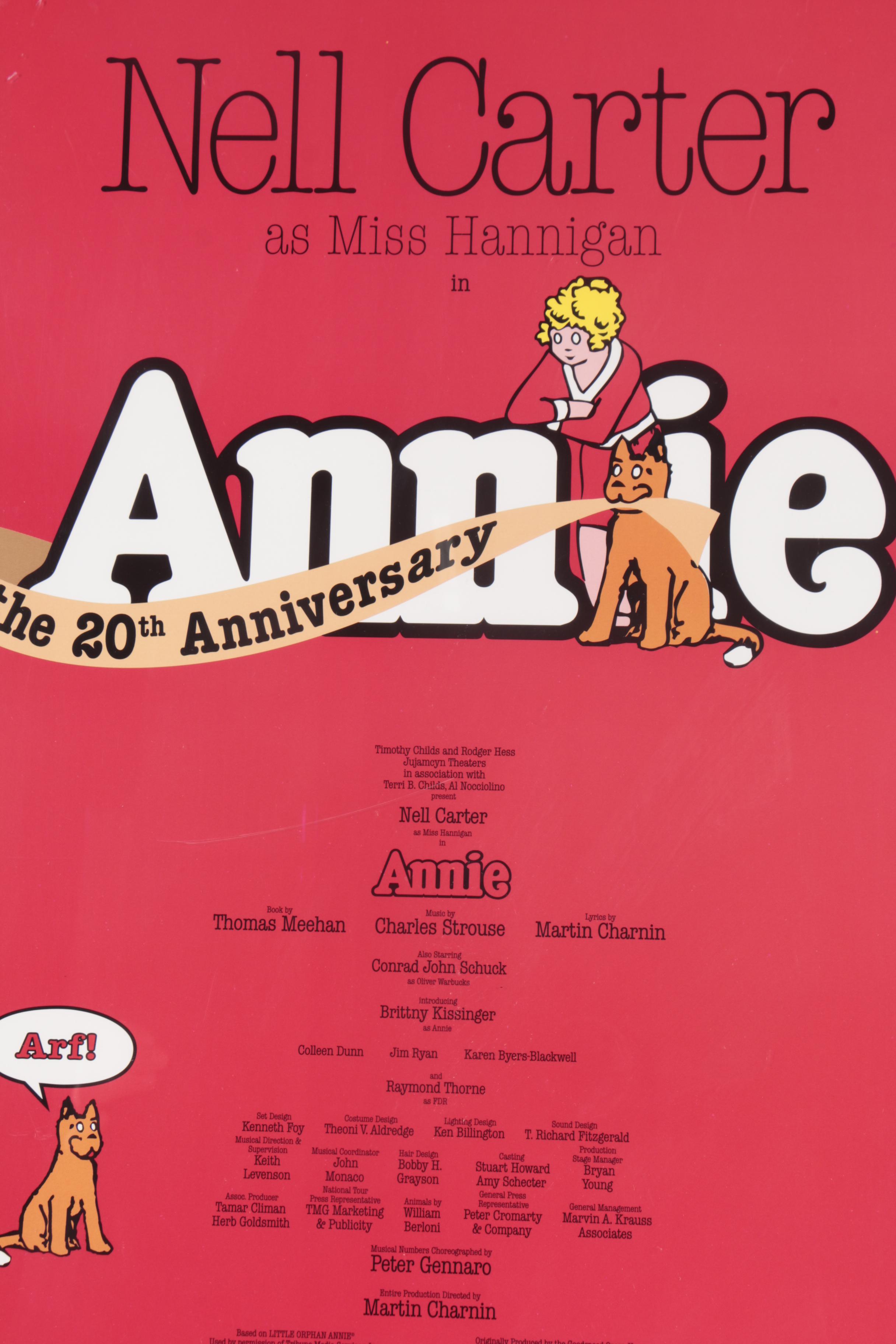"Annie" Offset Lithograph Play Poster